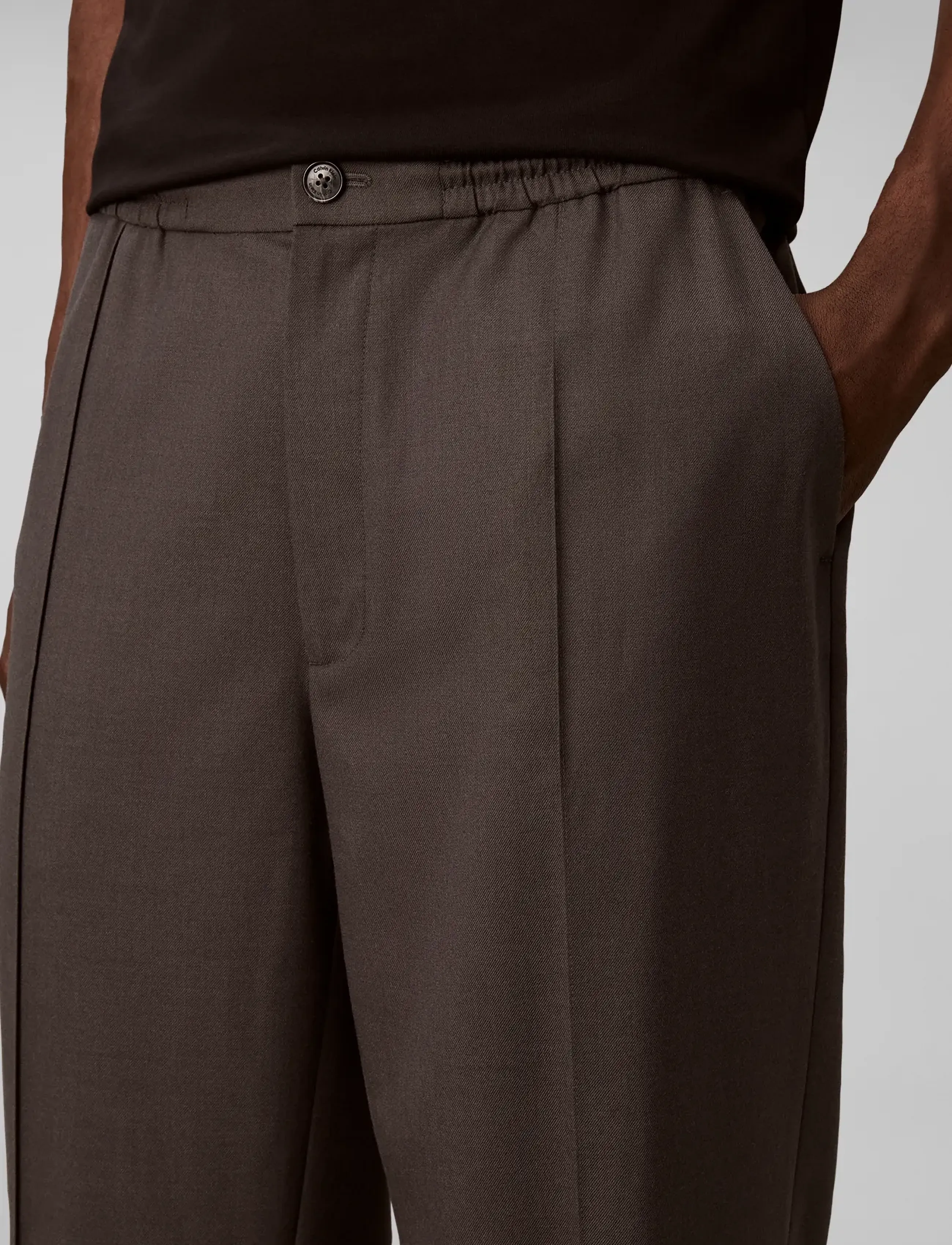 Calvin Klein Tapered Wool Blend Jogger byxor herr – bild 4