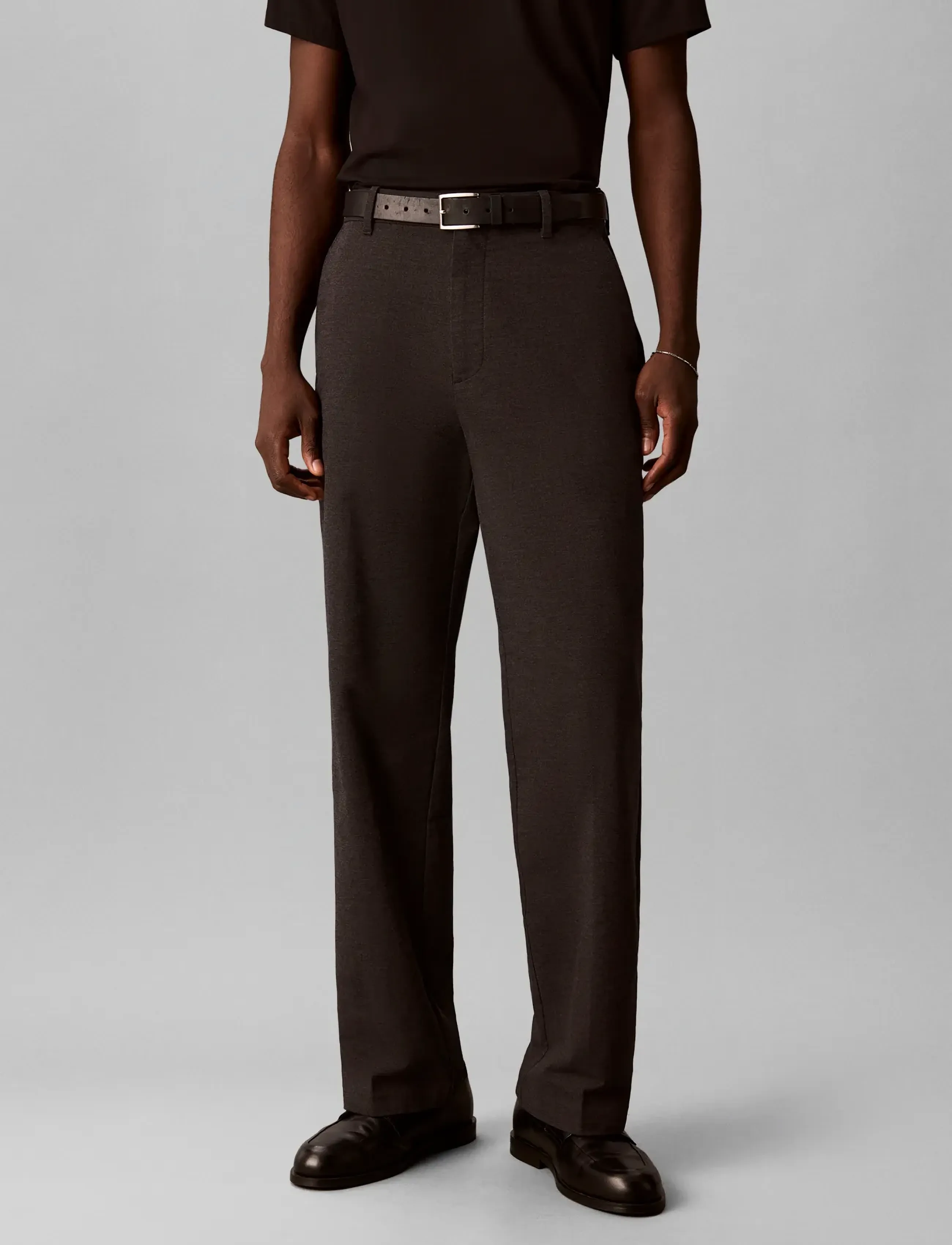 Calvin Klein - RELAXED STRAIGHT BRUSHED COTTON - black - 3