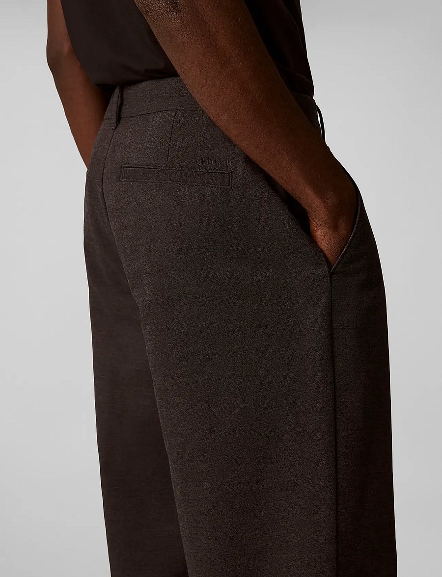 Calvin Klein - RELAXED STRAIGHT BRUSHED COTTON - black - 4