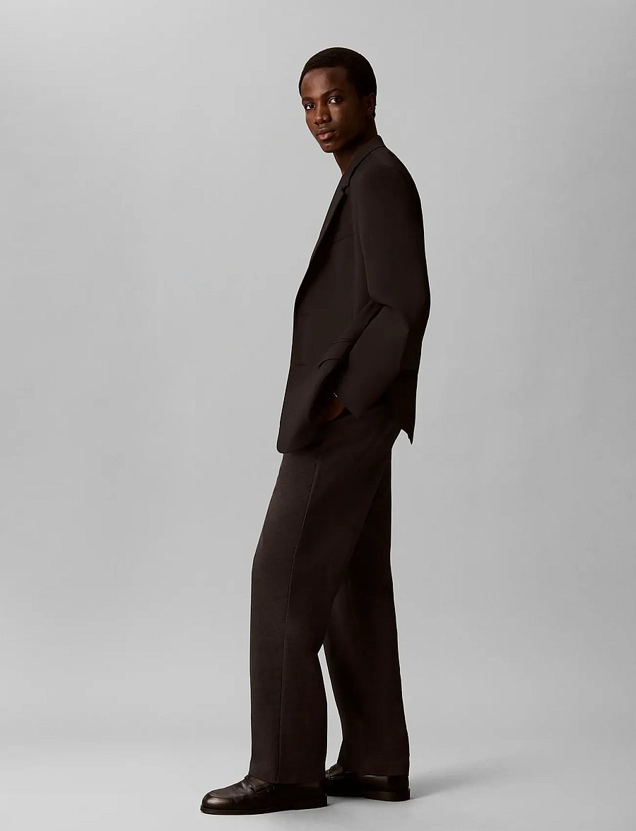 Calvin Klein - RELAXED STRAIGHT BRUSHED COTTON - black - 5