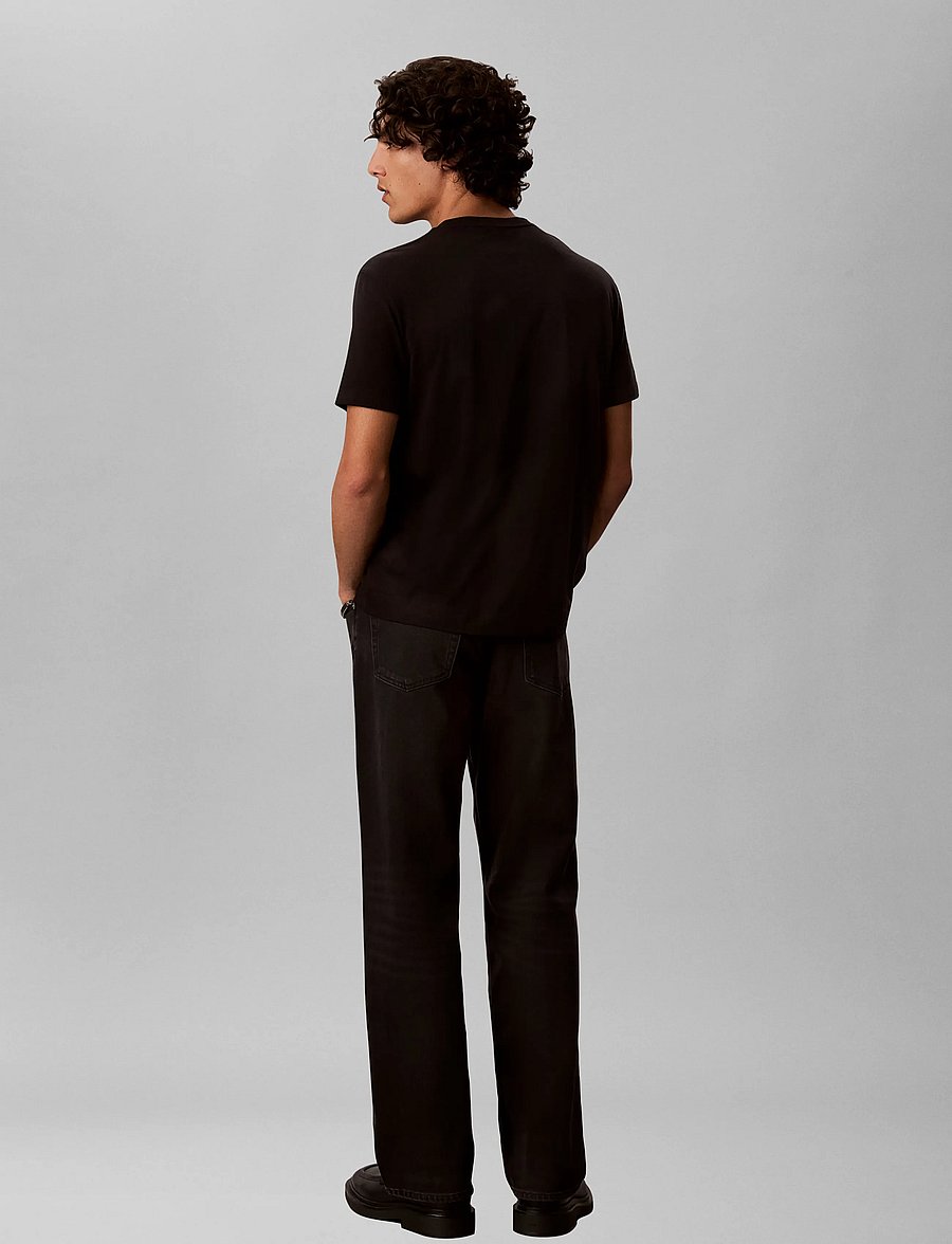 Calvin Klein - SS 30 EU REPEAT STND LOGO GRAPHI - lühikeste varrukatega t-särgid - black - 2