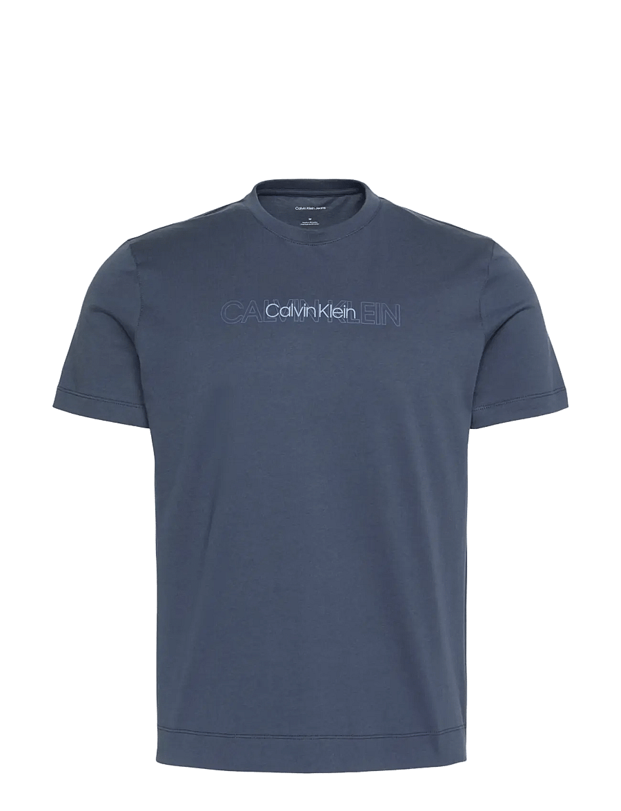 Calvin Klein - SS 30 EU REPEAT STND LOGO GRAPHI - lühikeste varrukatega t-särgid - blue nights - 1