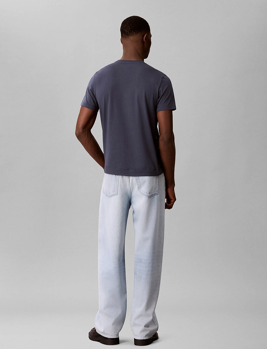 Calvin Klein - SS 30 EU REPEAT STND LOGO GRAPHI - lühikeste varrukatega t-särgid - blue nights - 2