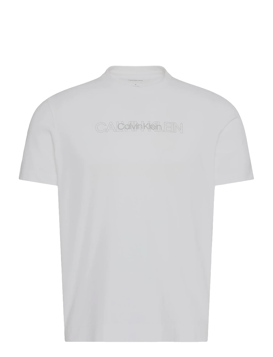 Calvin Klein - SS 30 EU REPEAT STND LOGO GRAPHI - kortærmede t-shirts - bright white - 1