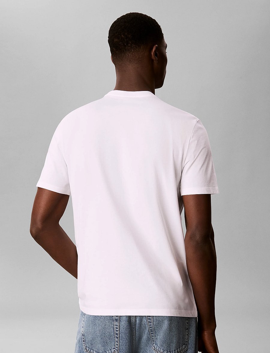 Calvin Klein - SS 30 EU REPEAT STND LOGO GRAPHI - kortærmede t-shirts - bright white - 2