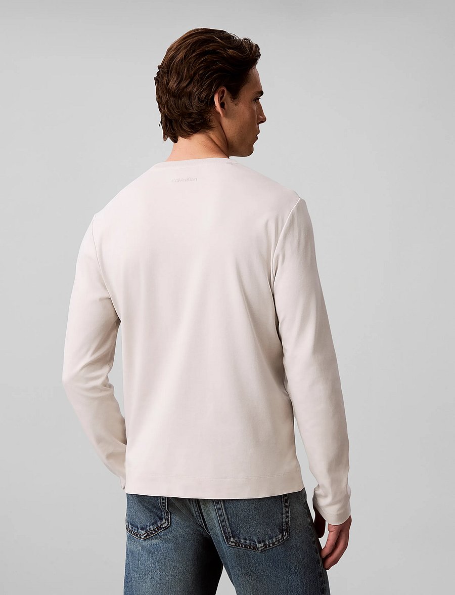 Calvin Klein - LS SLIM SLEEK INTERLOCK EMBLEM E - moonstruck - 2
