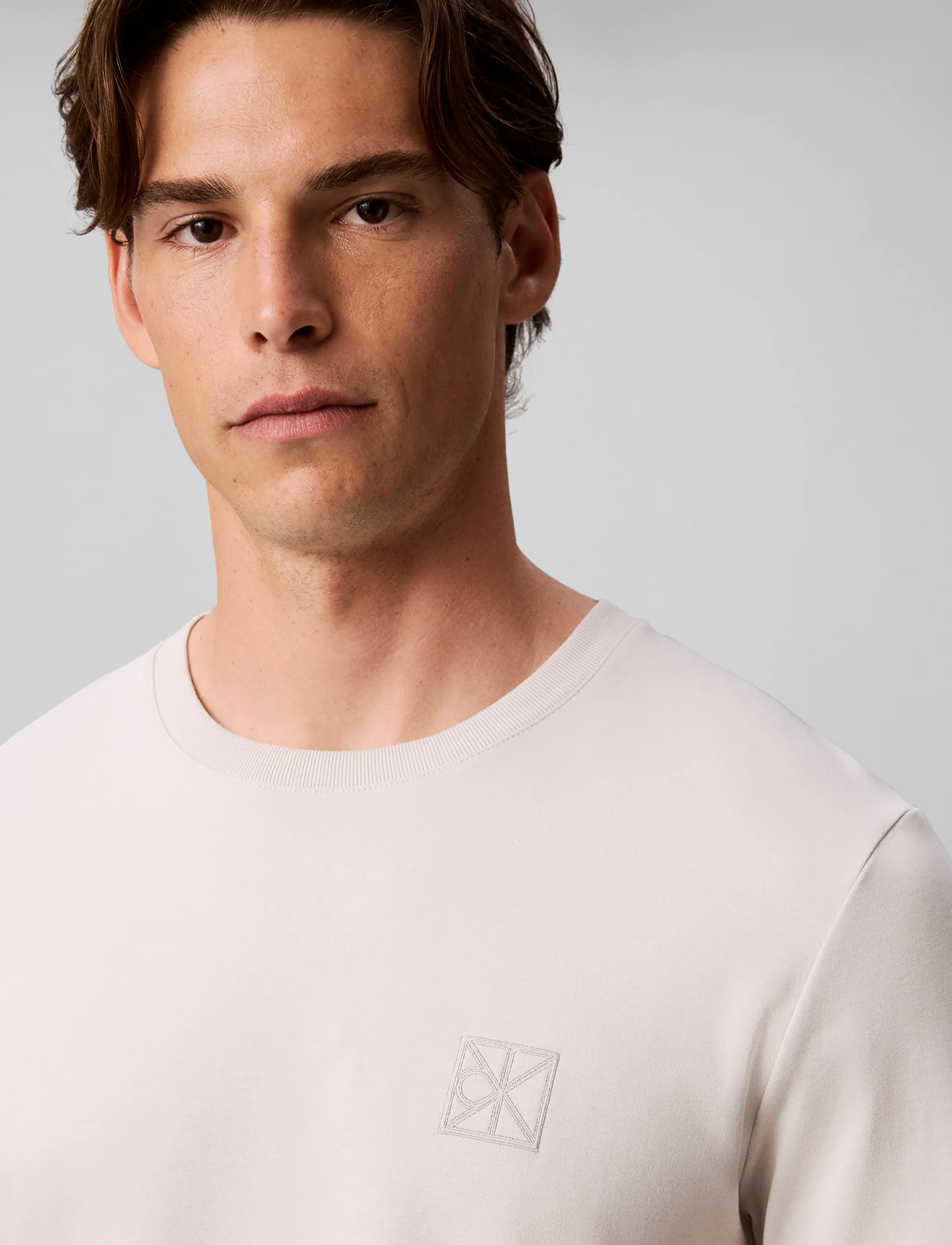Calvin Klein - LS SLIM SLEEK INTERLOCK EMBLEM E - moonstruck - 4