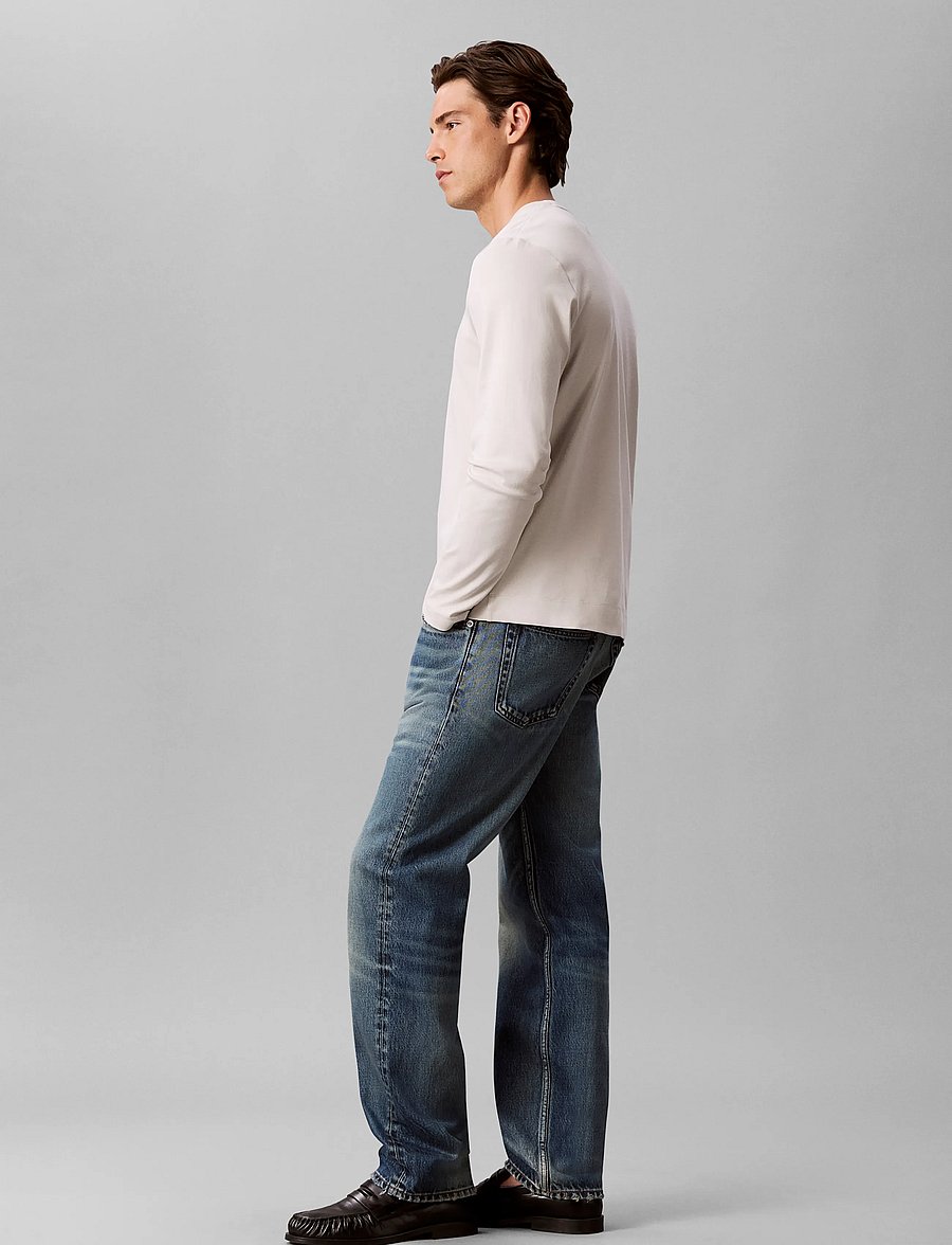 Calvin Klein - LS SLIM SLEEK INTERLOCK EMBLEM E - moonstruck - 5
