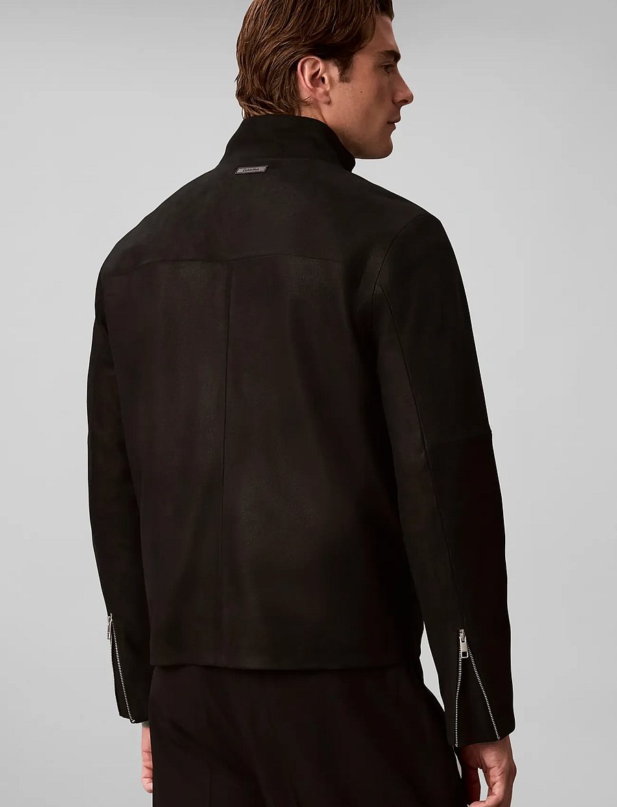 Calvin Klein - LS SUEDE LEATHER HARRINGTON JKT - herbstjacken - black - 2
