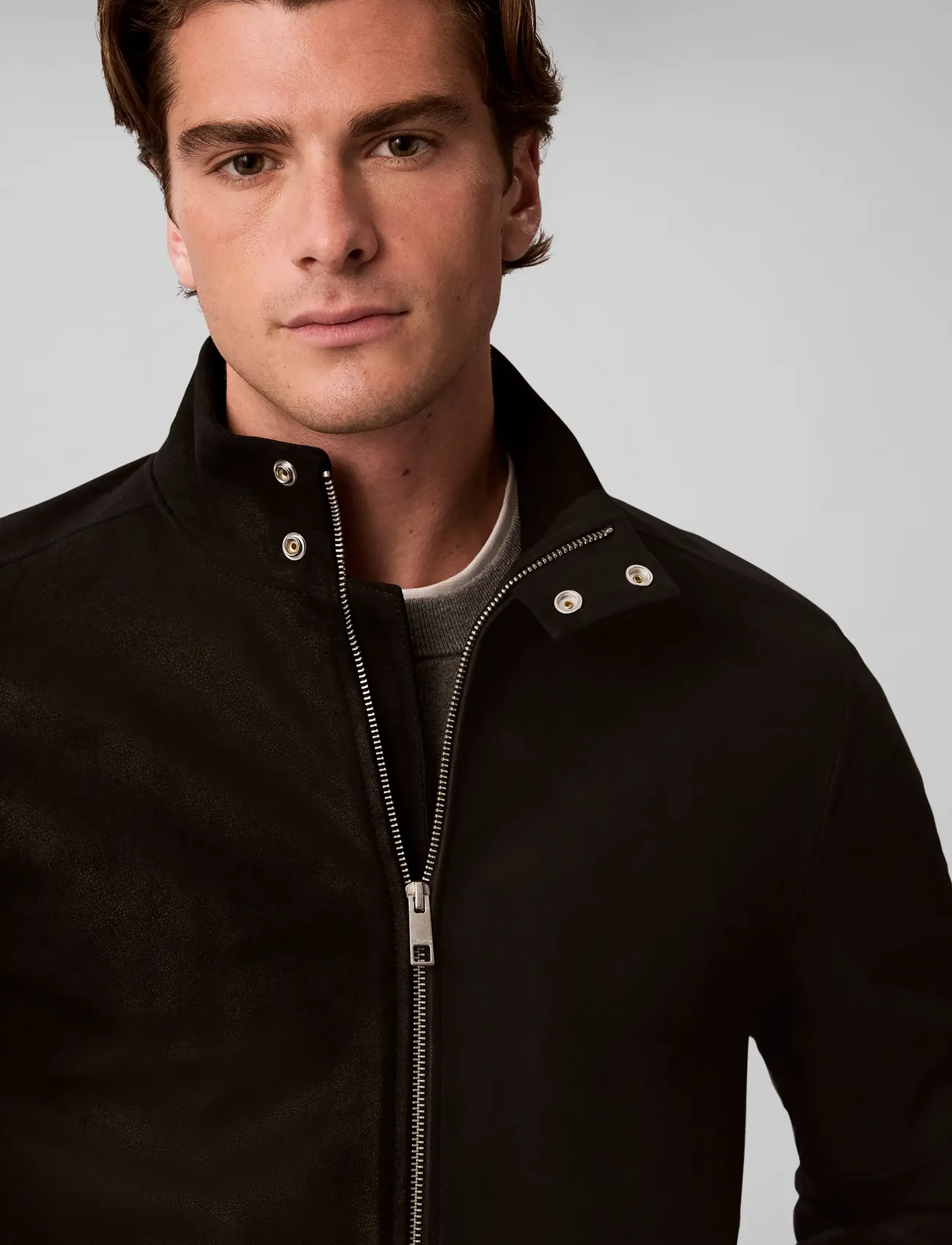 Calvin Klein - LS SUEDE LEATHER HARRINGTON JKT - herbstjacken - black - 4