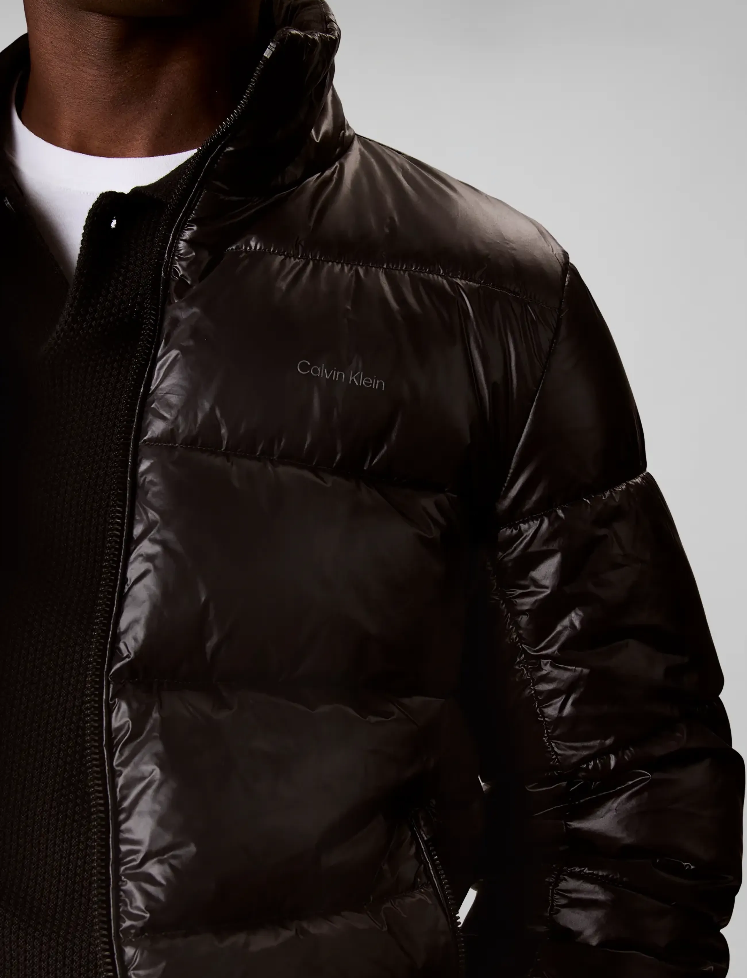 Calvin Klein Ls High Shine Nylon Mcknk Puffer jackor herr – bild 6