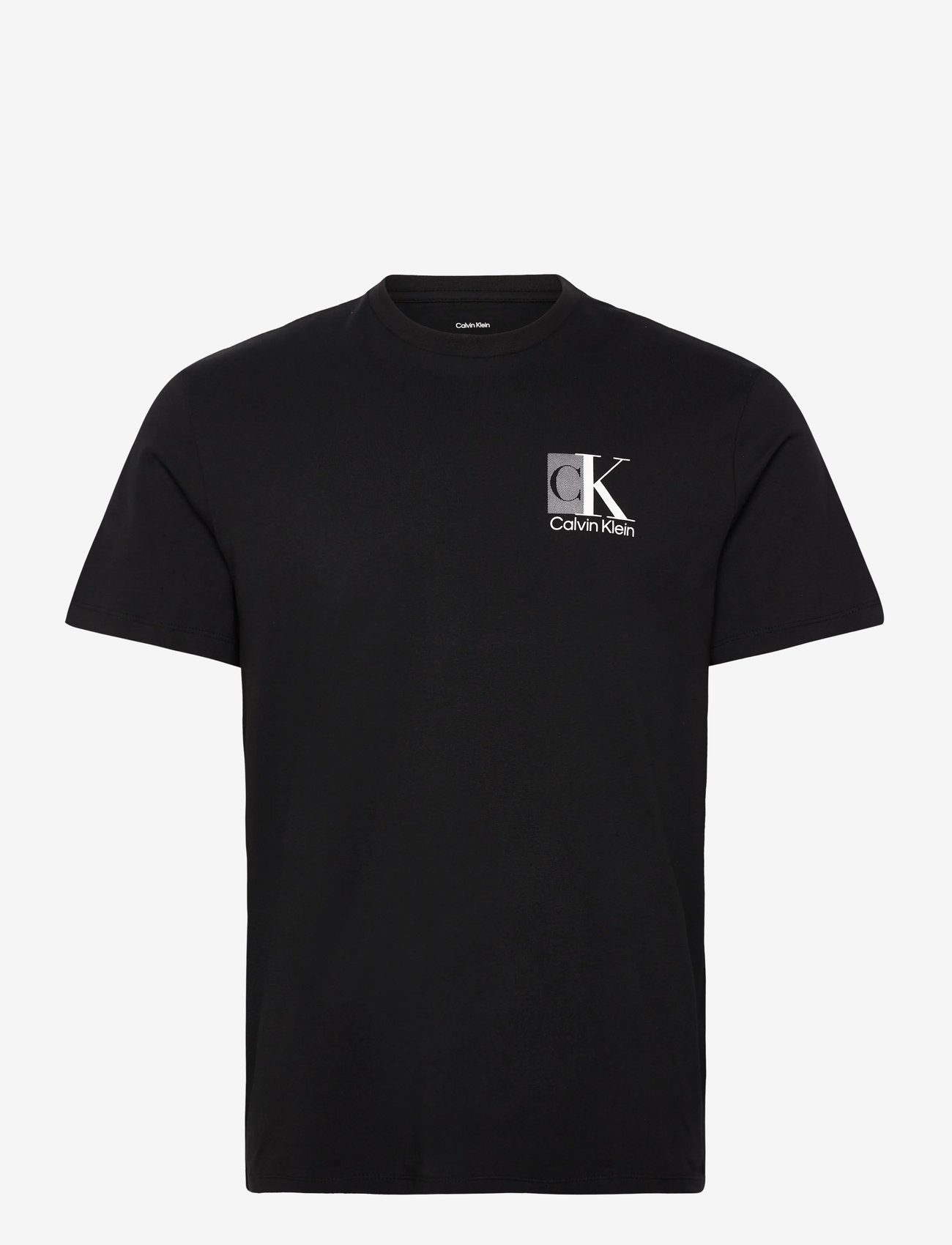 Calvin Klein - SS 30s EU SP CK ABSTRACT GRAPHIC - kortærmede t-shirts - black - 1