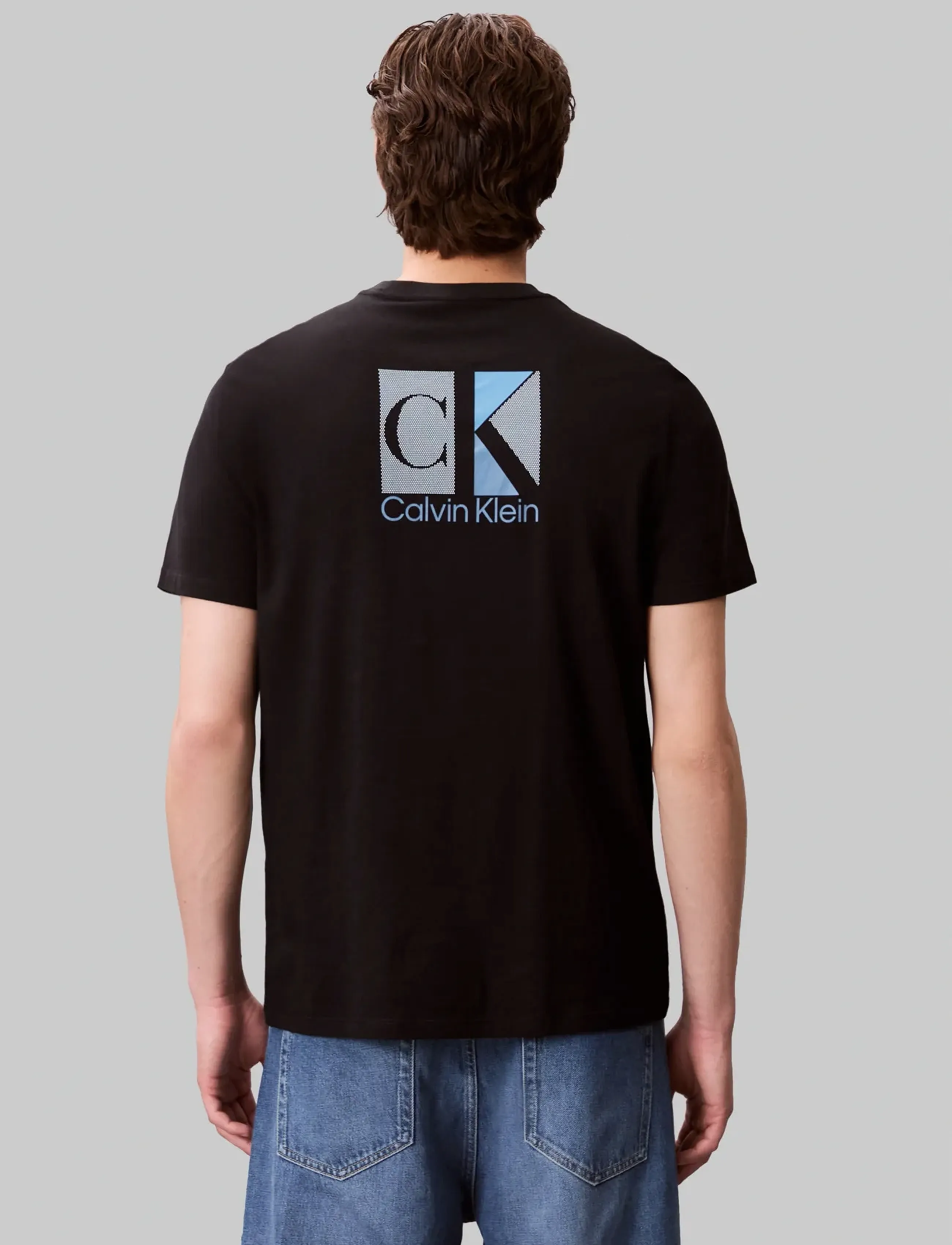 Calvin Klein - SS 30s EU SP CK ABSTRACT GRAPHIC - lühikeste varrukatega t-särgid - black - 3