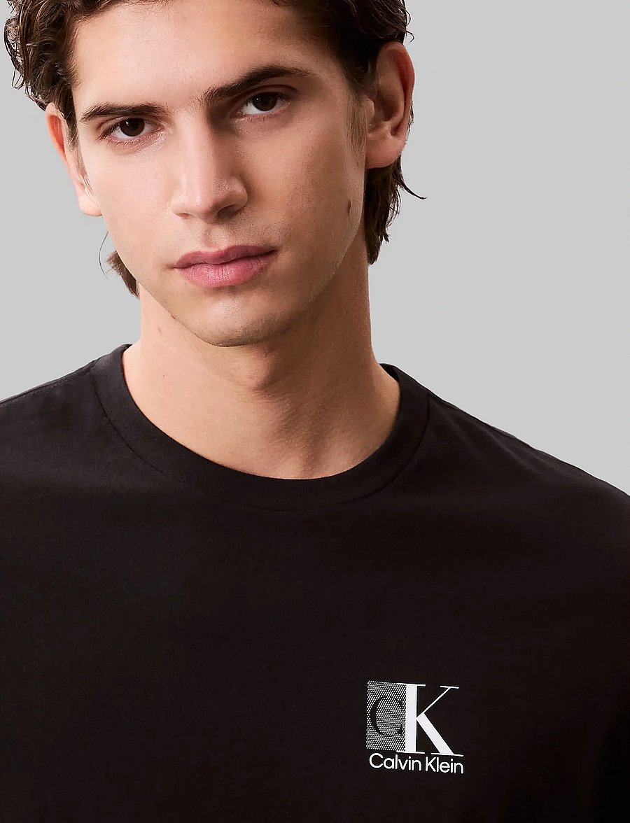 Calvin Klein - SS 30s EU SP CK ABSTRACT GRAPHIC - lühikeste varrukatega t-särgid - black - 4