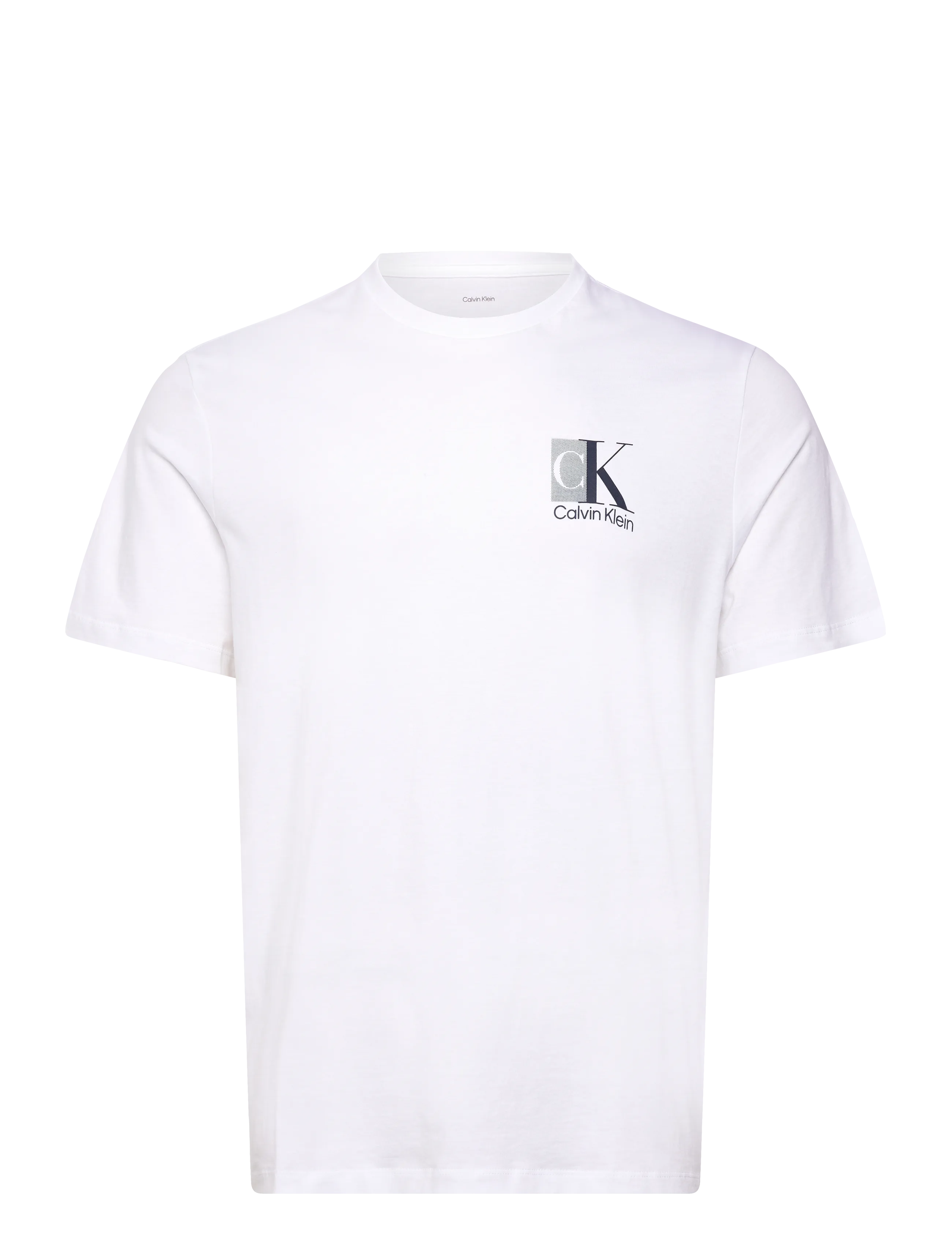 Calvin Klein SS 30s EU SP CK ABSTRACT GRAPHIC - T-shirts - BRIGHT WHITE / white