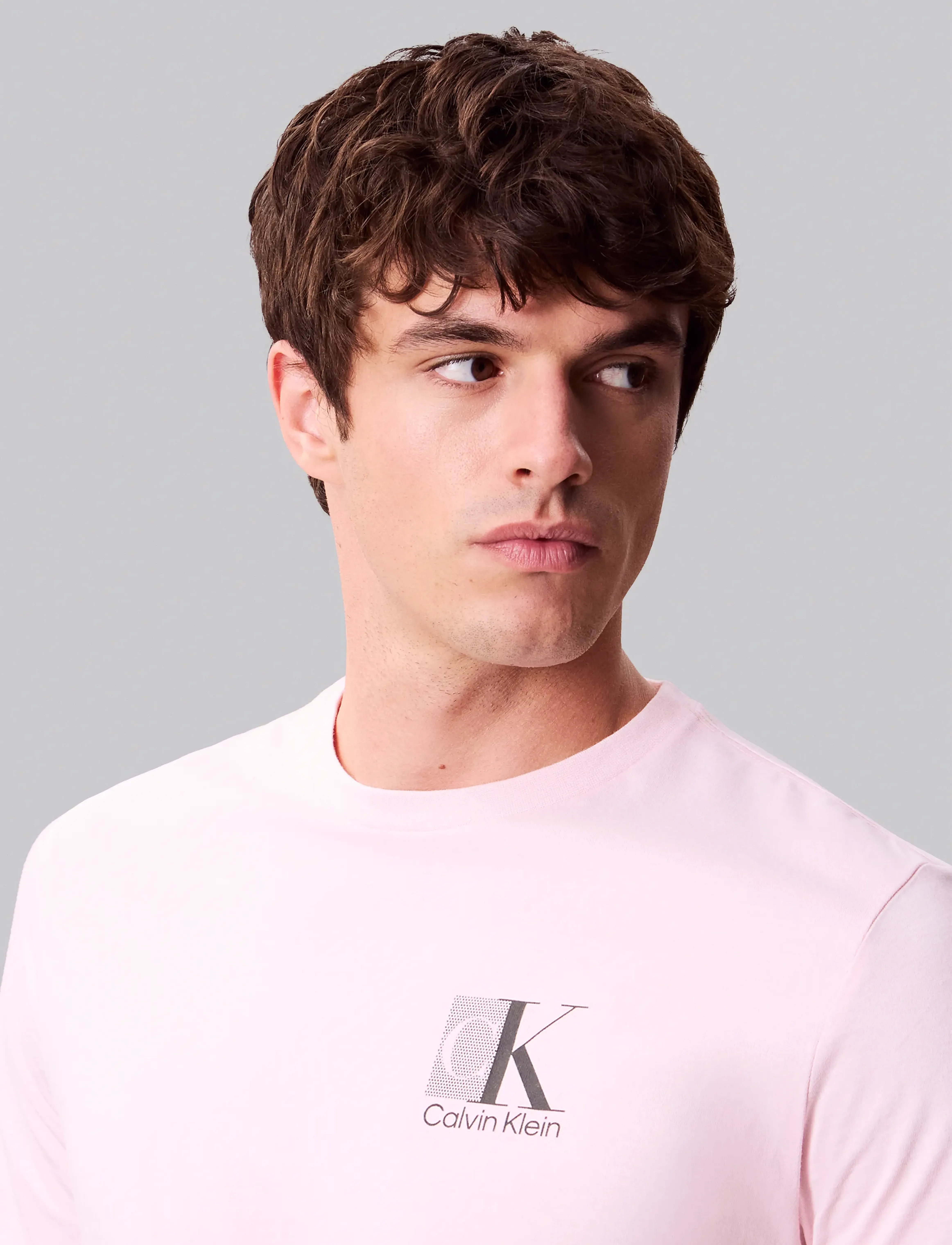 Calvin Klein - SS 30s EU SP CK ABSTRACT GRAPHIC - lühikeste varrukatega t-särgid - bright white - 4