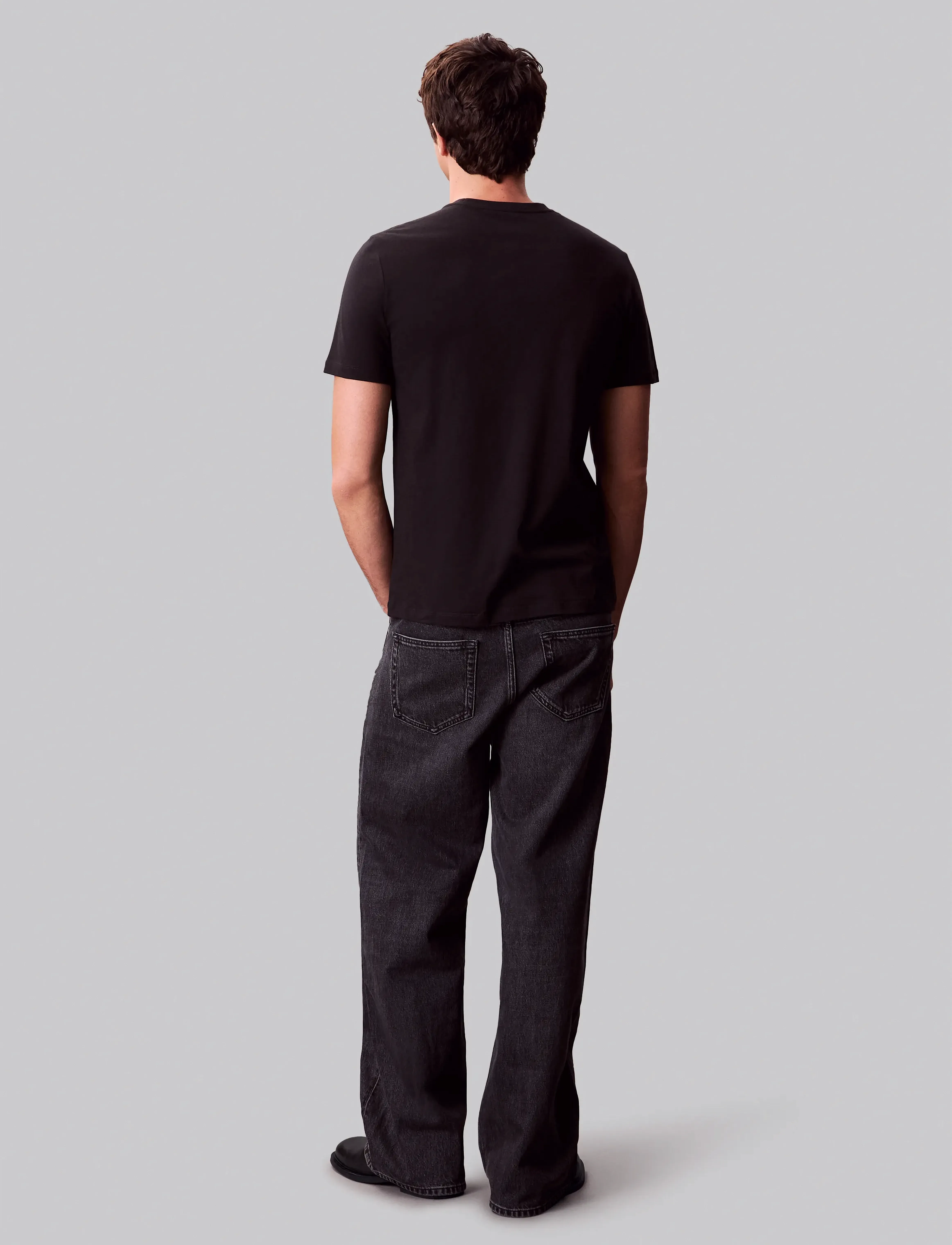 Calvin Klein - SS 30s EU SP CK BOX TAPE GRAPHIC - korte mouwen - black - 4