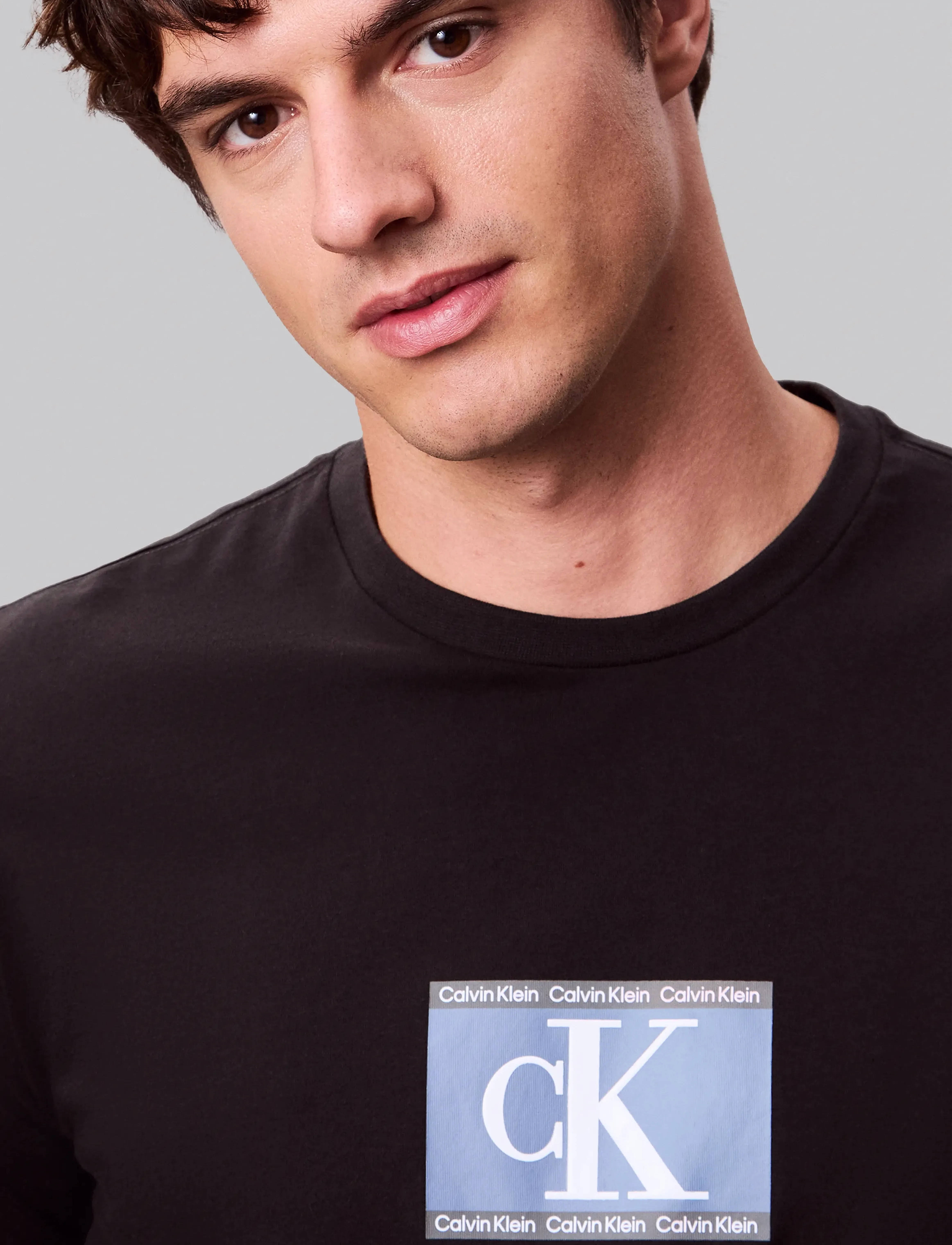 Calvin Klein - SS 30s EU SP CK BOX TAPE GRAPHIC - korte mouwen - black - 5