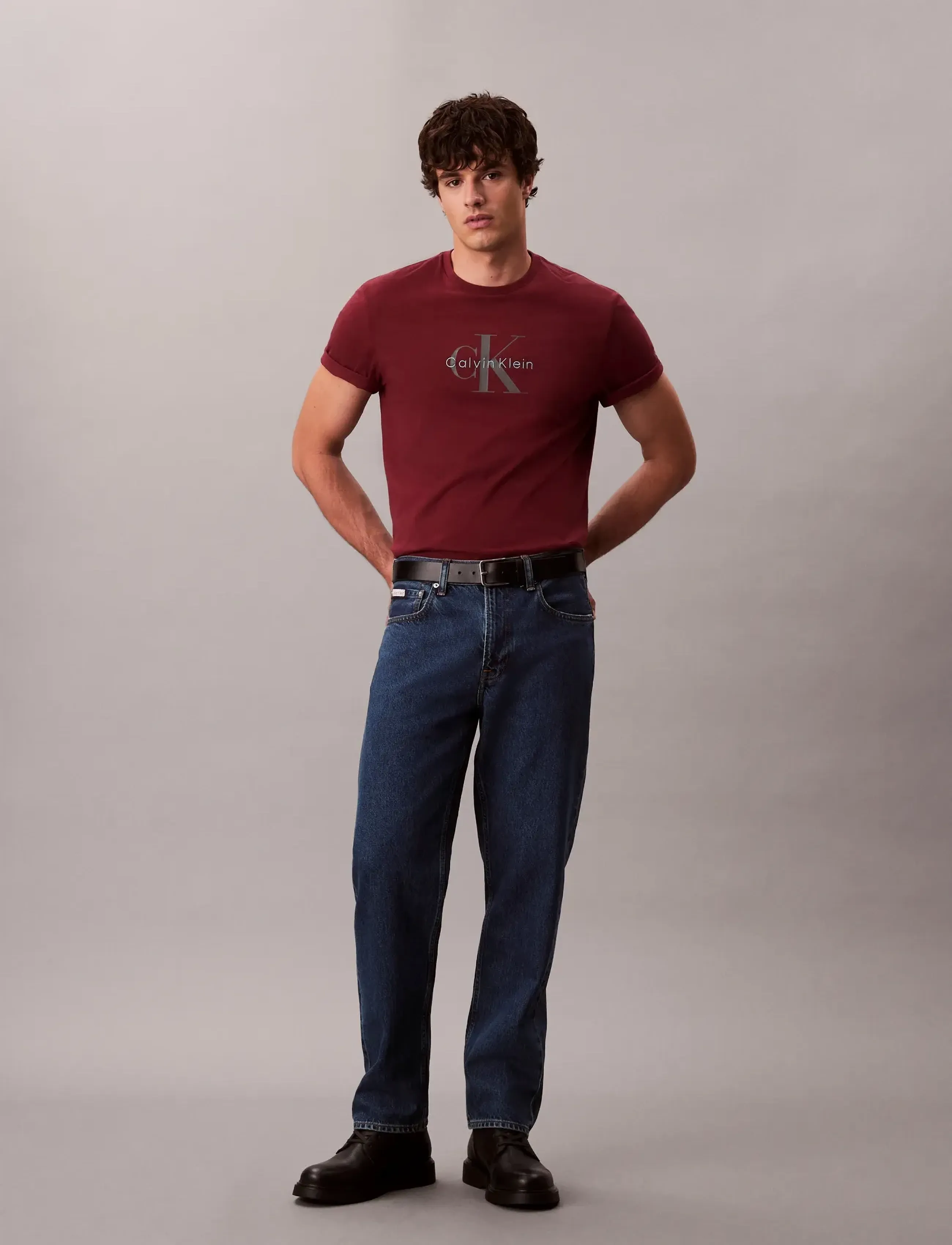 Calvin Klein - 5PKT 90S TAPER HARBOUR BLUE JEAN - tapered jeans - harbour blue - 0