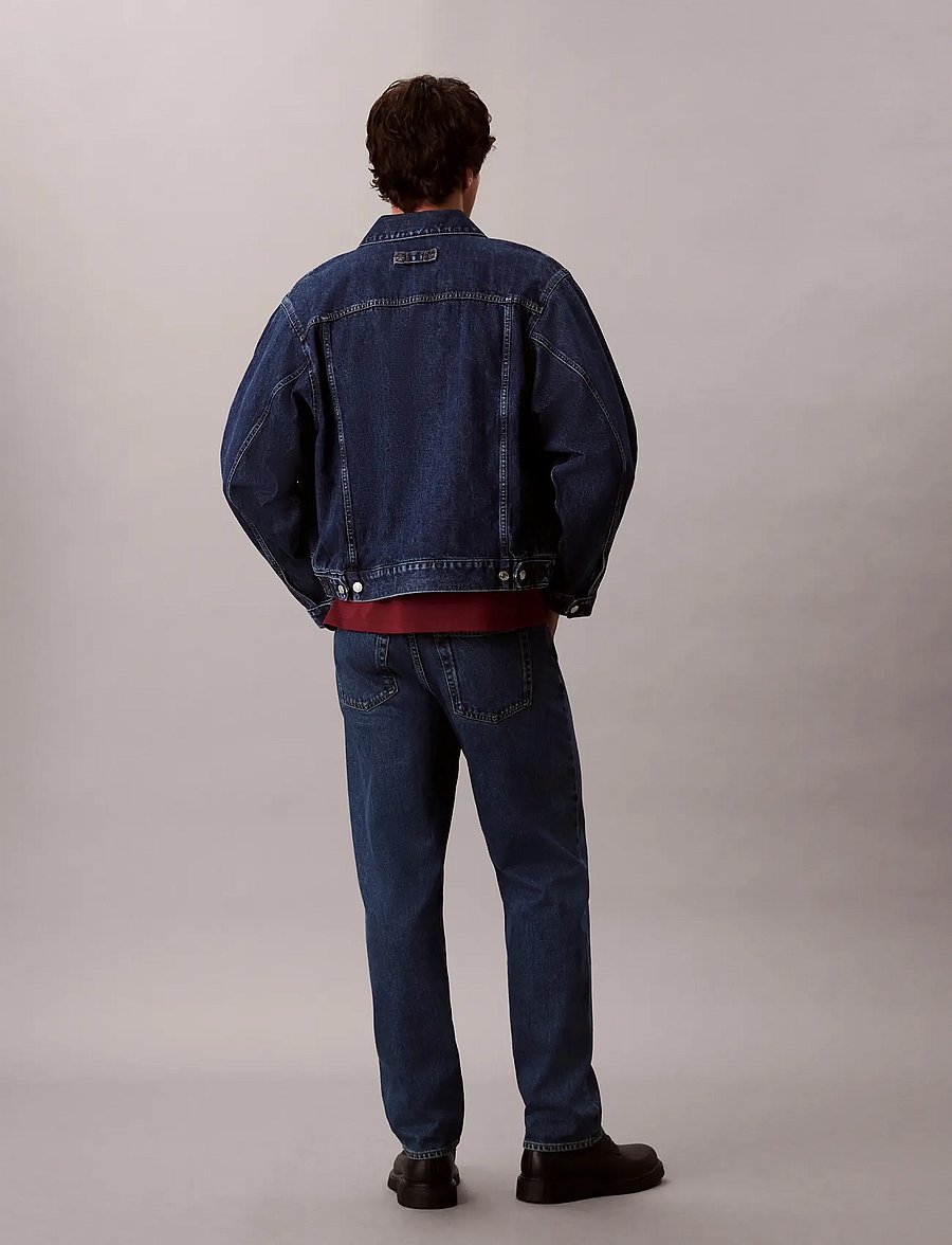Calvin Klein - 5PKT 90S TAPER HARBOUR BLUE JEAN - schmal zulaufende jeans - harbour blue - 5