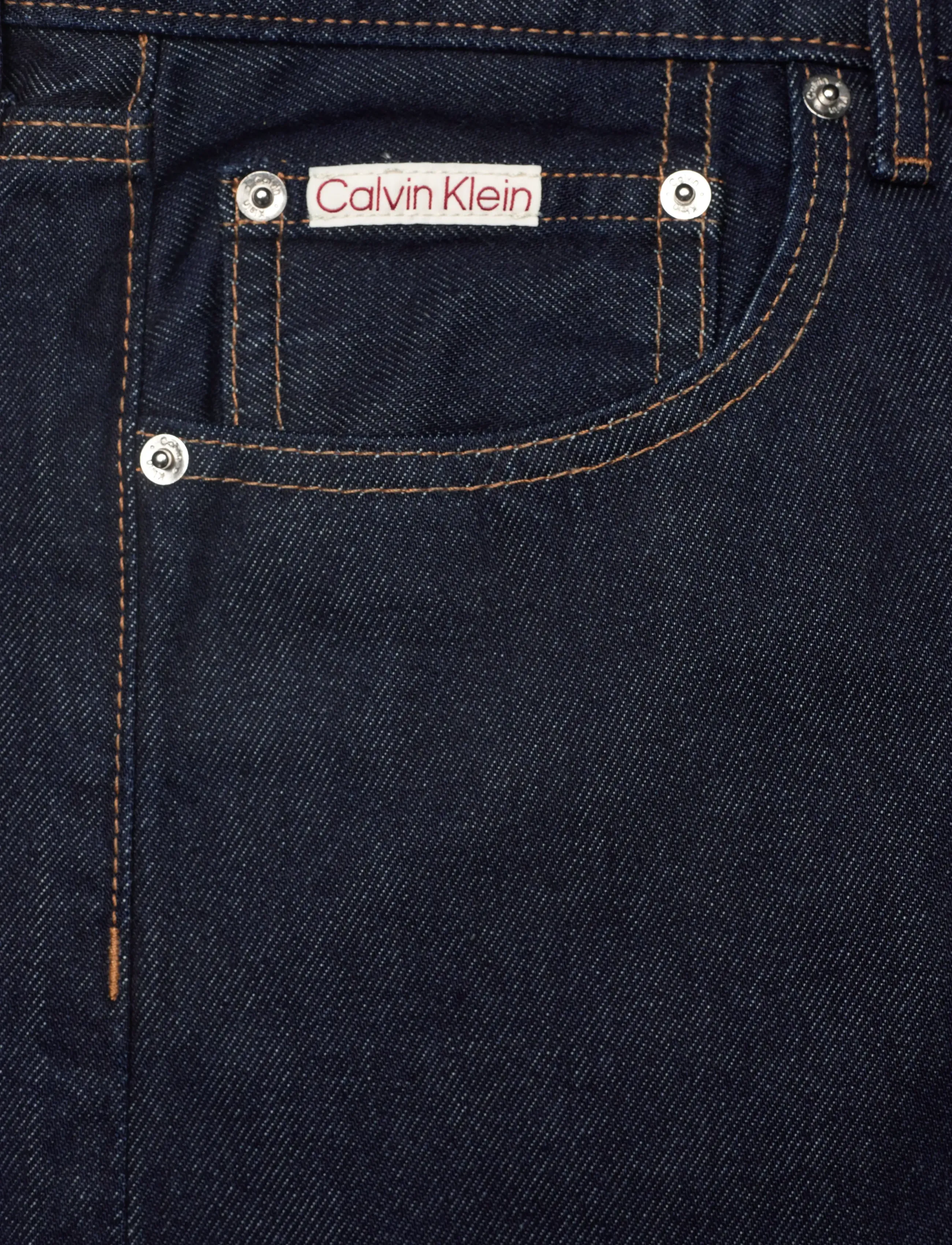 Calvin Klein - 5PKT 90S TAPER CK RAW RINSE JEAN - oddmjóar gallabuxur - ck raw rinse - 5