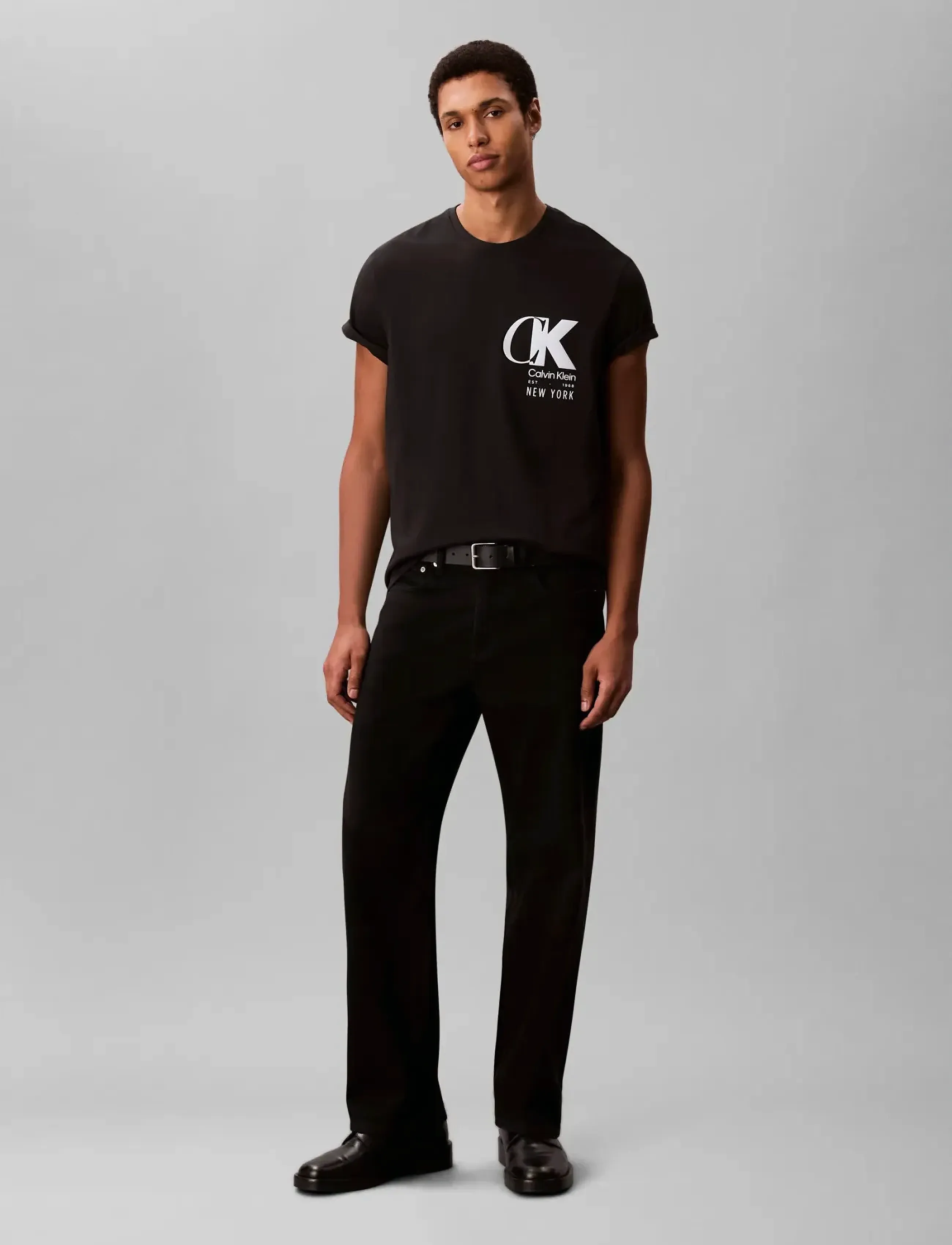 Calvin Klein - SS 20S EU CK OVERLAP GRAPHIC TEE - kurzärmelig - black - 2