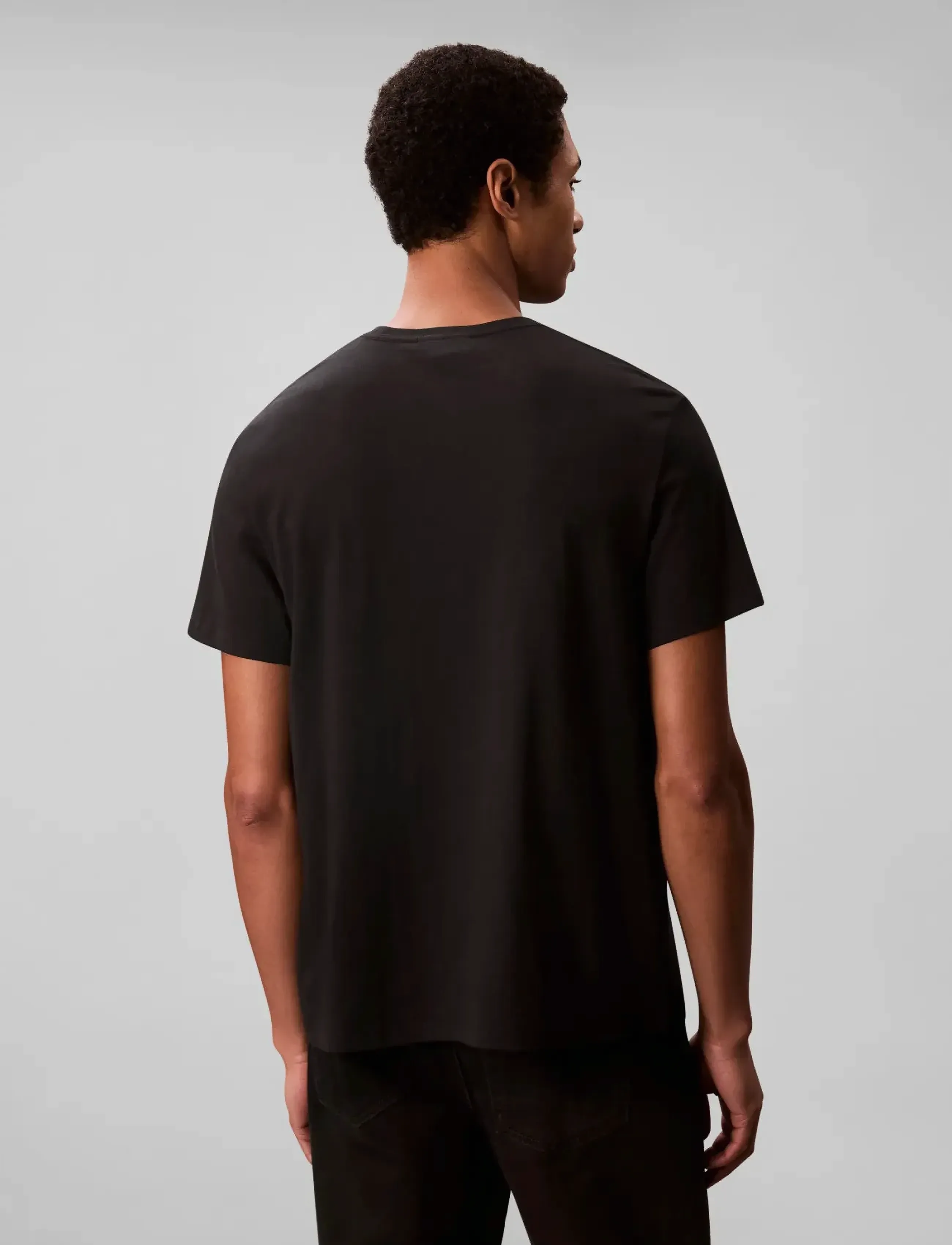 Calvin Klein - SS 20S EU CK OVERLAP GRAPHIC TEE - kurzärmelig - black - 3
