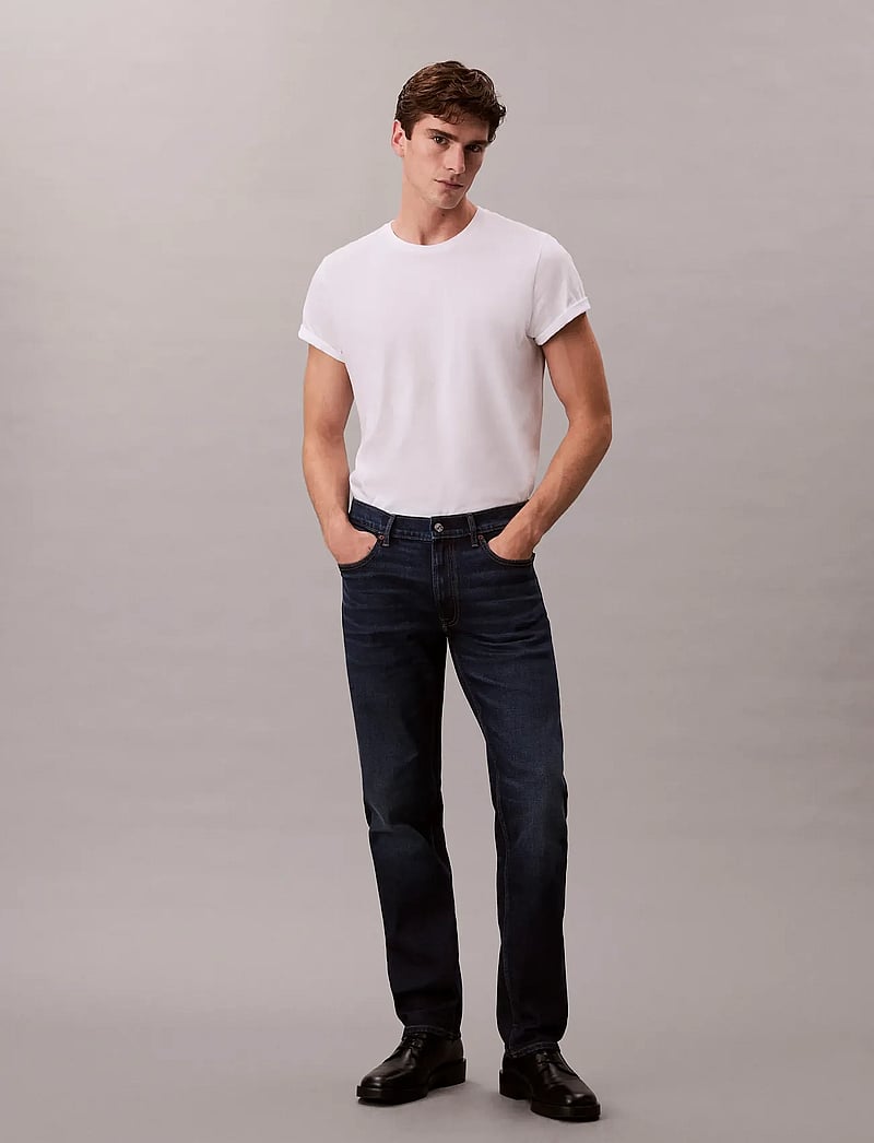 Calvin Klein - SLIM STRAIGHT DARK CASPER JEAN - slim-gallabuxur - dark casper - 0