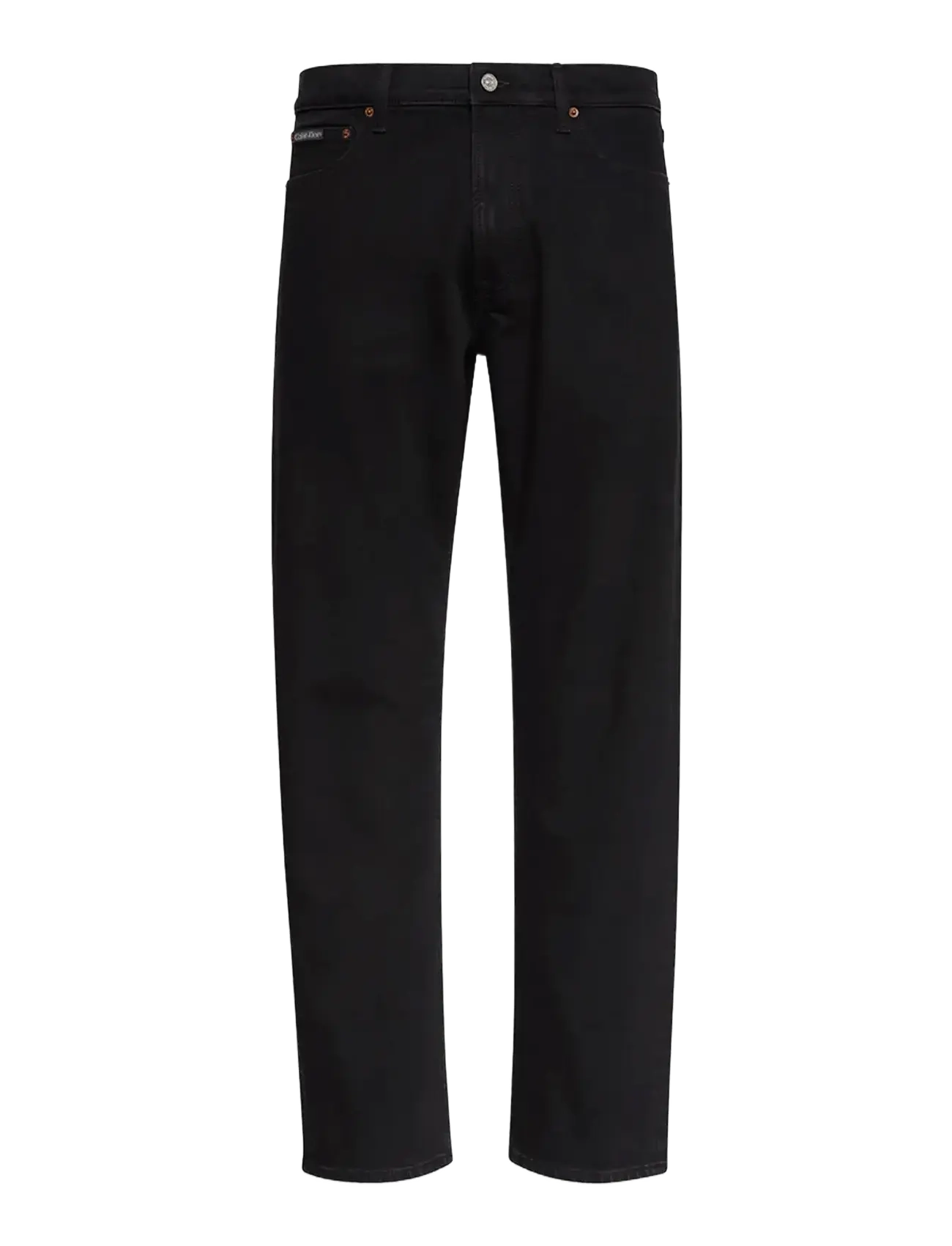 Calvin Klein SLIM STRAIGHT JAGUAR BLACK JEAN - Jeans - JAGUAR BLACK / black