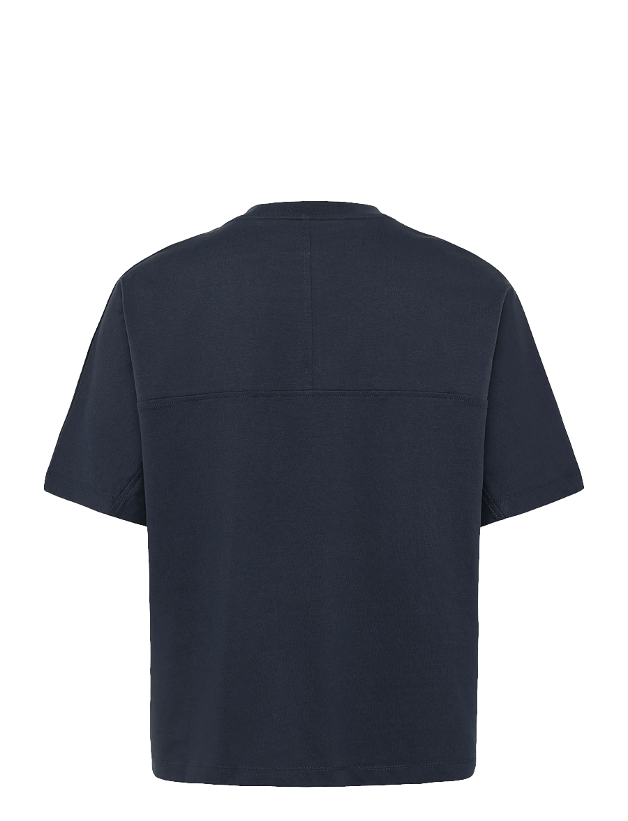 Calvin Klein - SS 16S JERSEY LOGO JACQUARD TEE - dark sapphire - 1