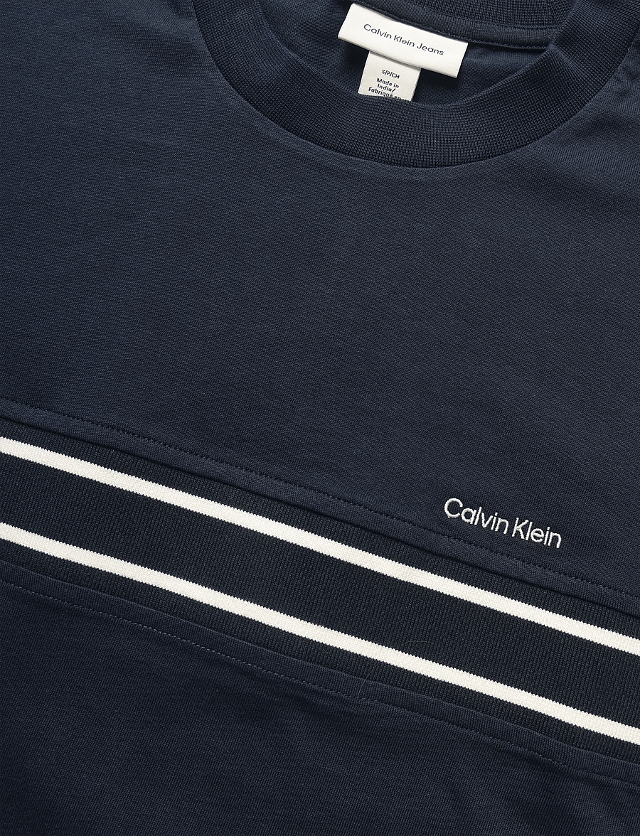 Calvin Klein - SS 16S JERSEY LOGO JACQUARD TEE - dark sapphire - 2