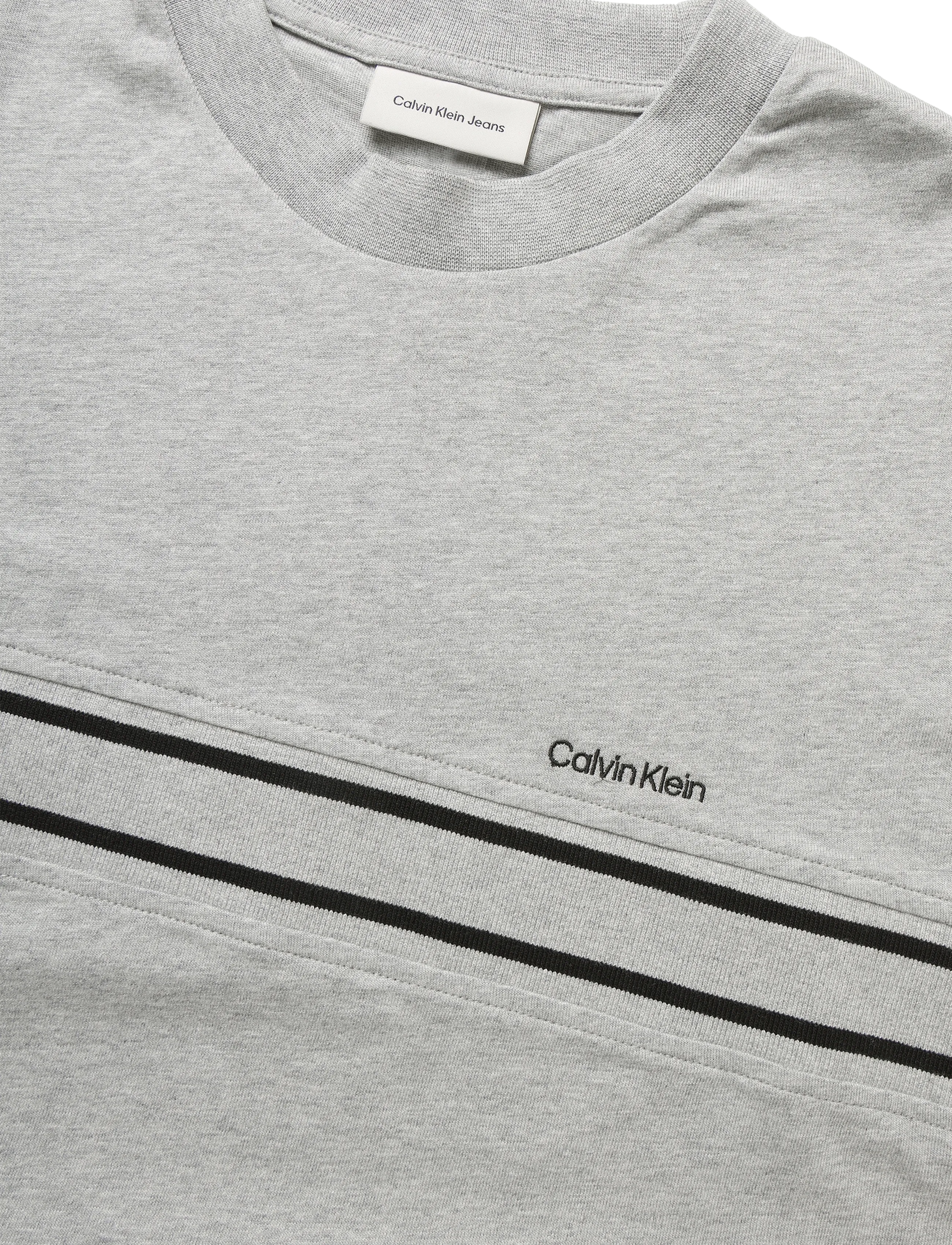 Calvin Klein - SS 16S JERSEY LOGO JACQUARD TEE - heroic grey htr - 2
