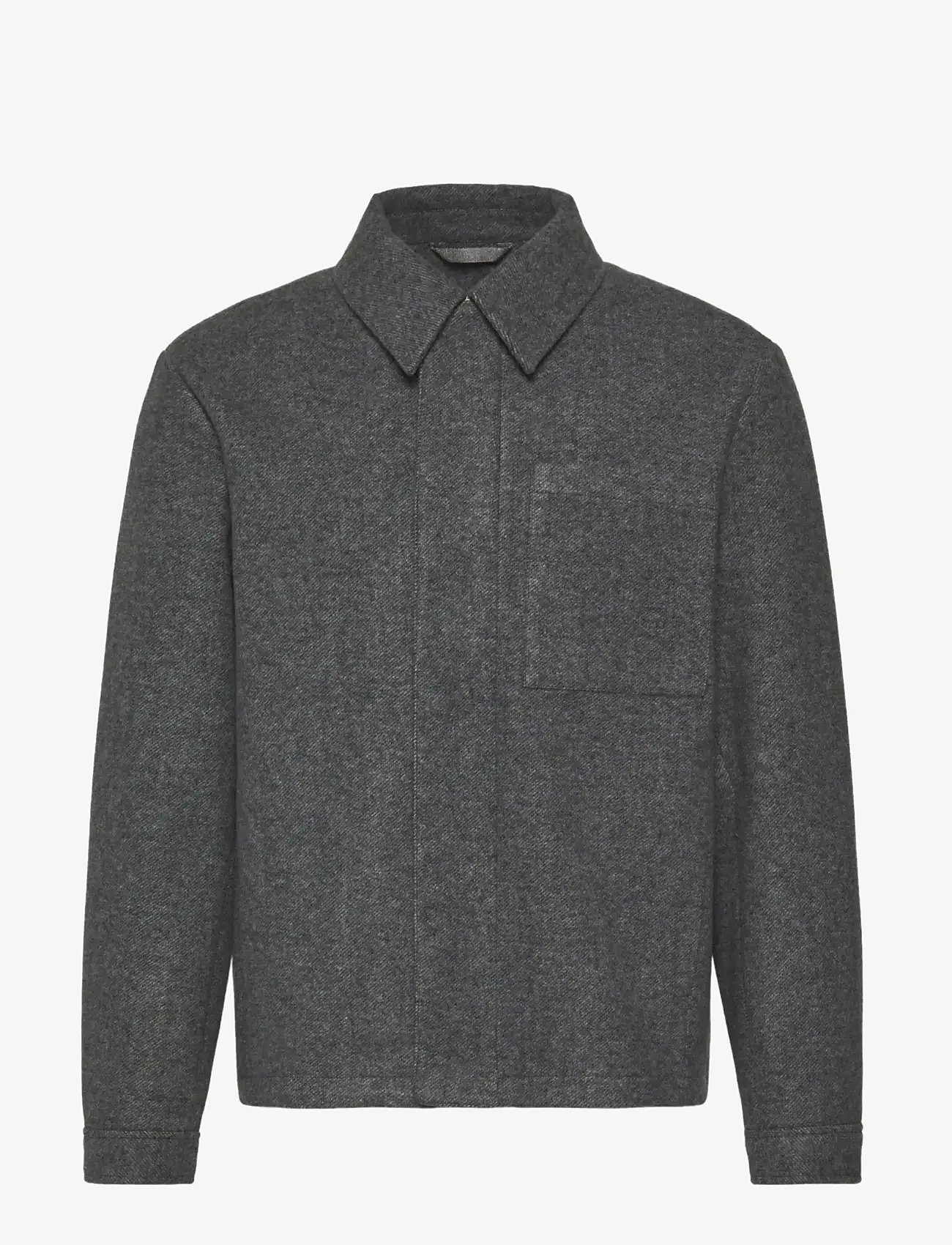 Calvin Klein - LS FILLED TECH WOOL SHIRT JACKET - talvejoped - heather grey - 1