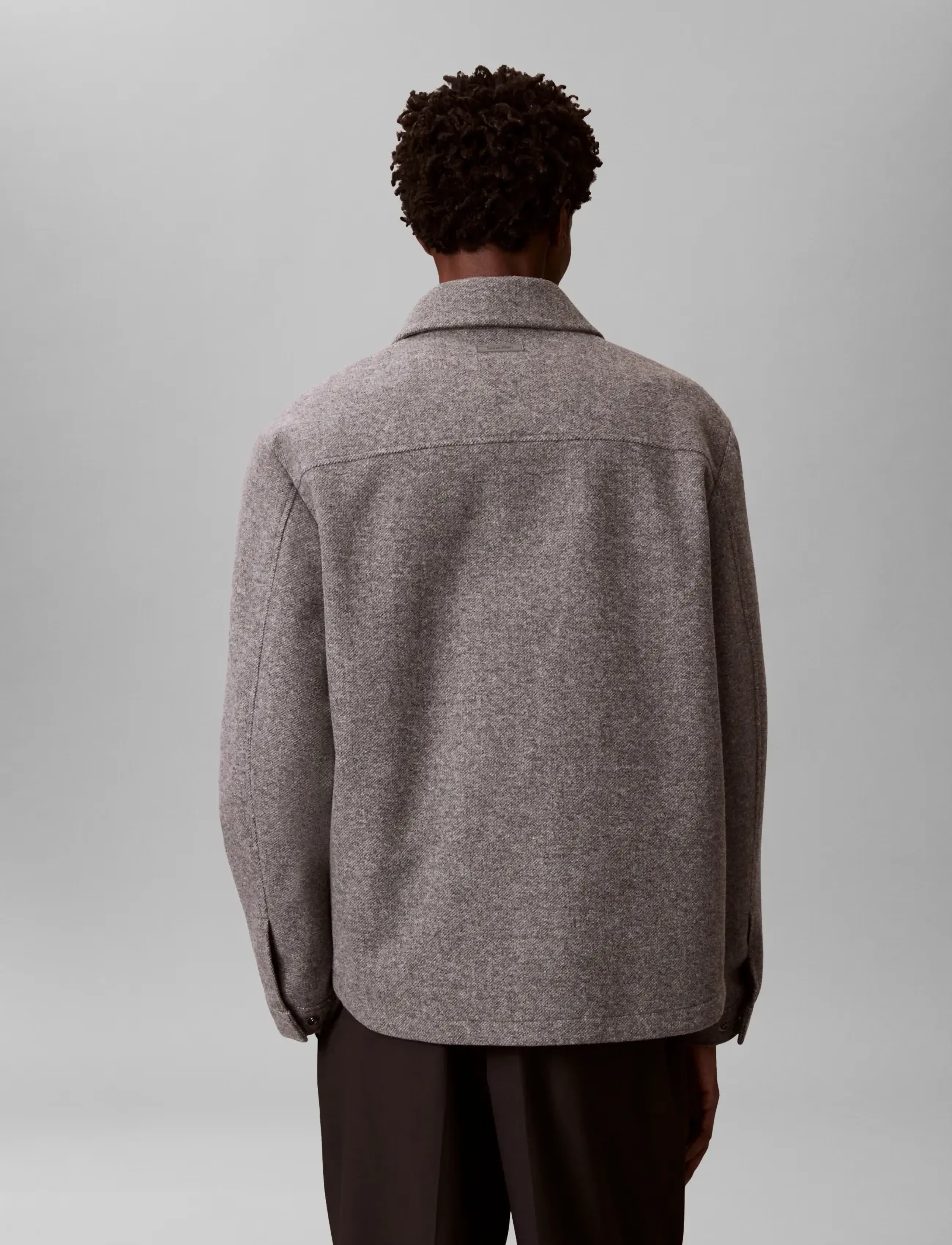 Calvin Klein - LS FILLED TECH WOOL SHIRT JACKET - jacken - heather grey - 2