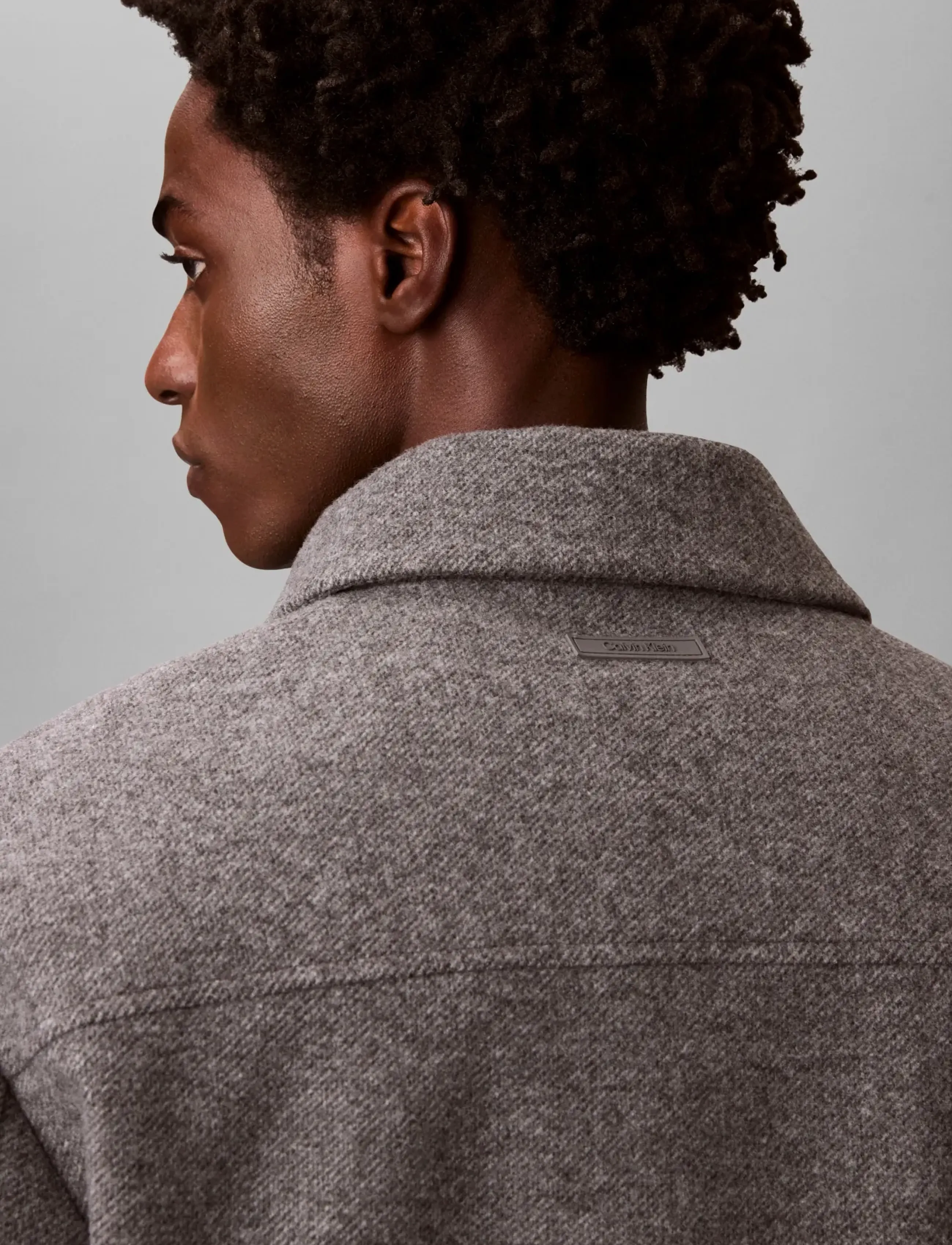 Calvin Klein - LS FILLED TECH WOOL SHIRT JACKET - jacken - heather grey - 4