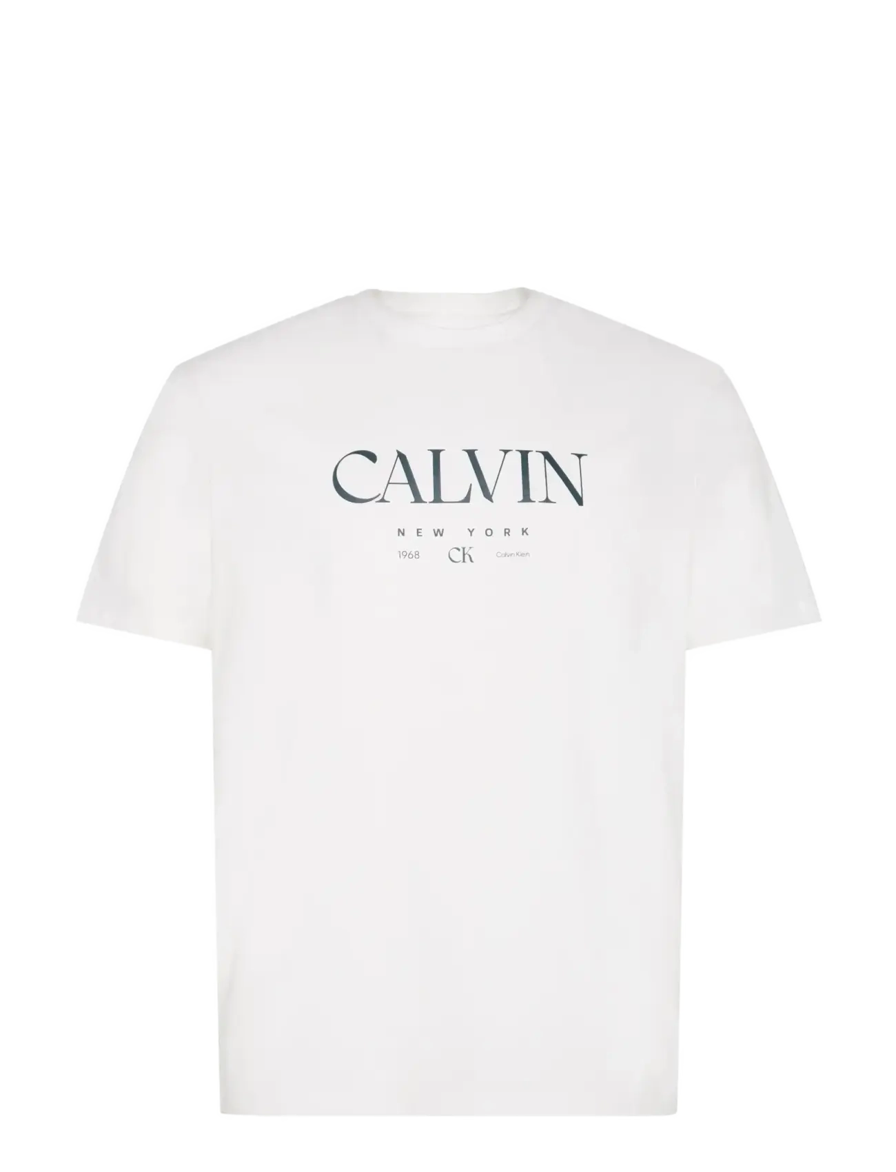 SS 20S LN CALVIN GRAPHIC TEE - BRILLIANT WHITE