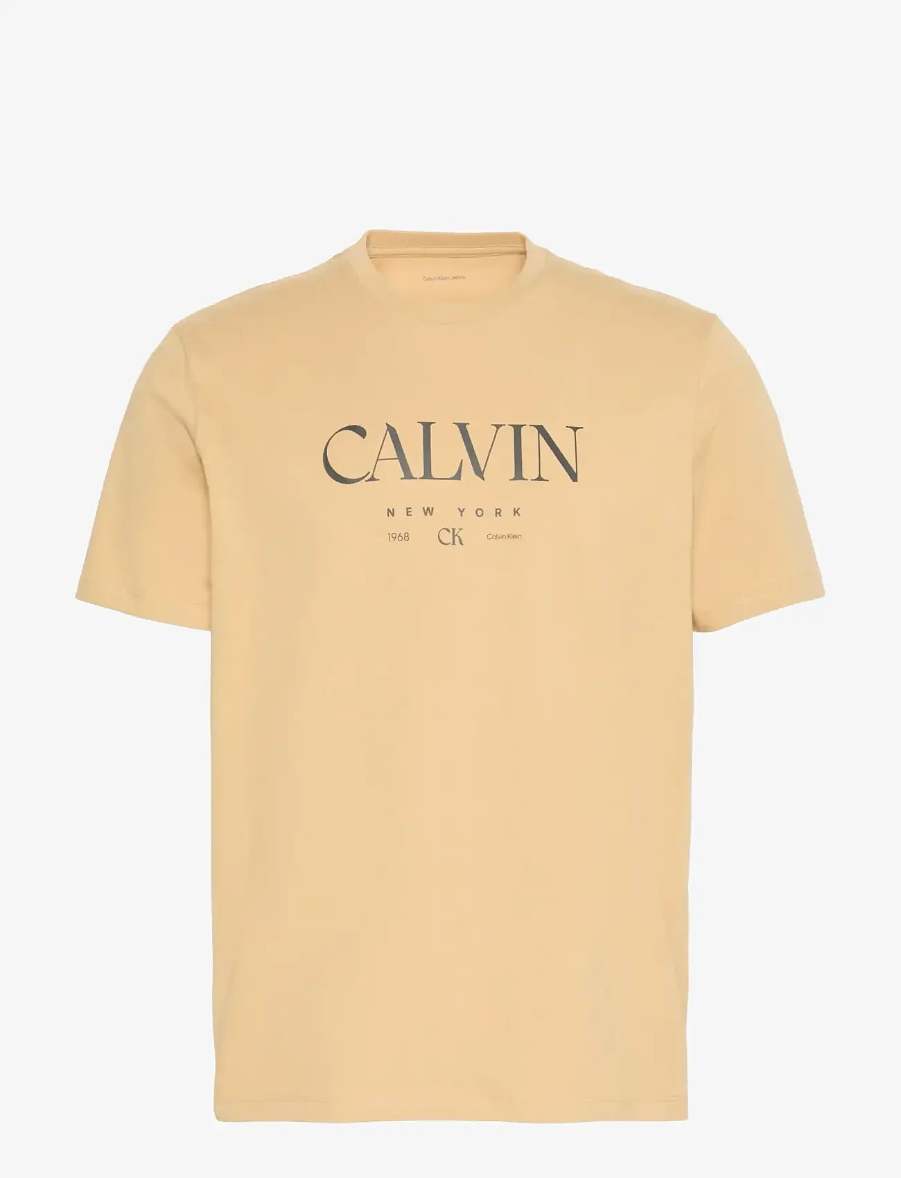 Calvin Klein - SS 20S LN CALVIN GRAPHIC TEE - kurzärmelig - dark barley - 1