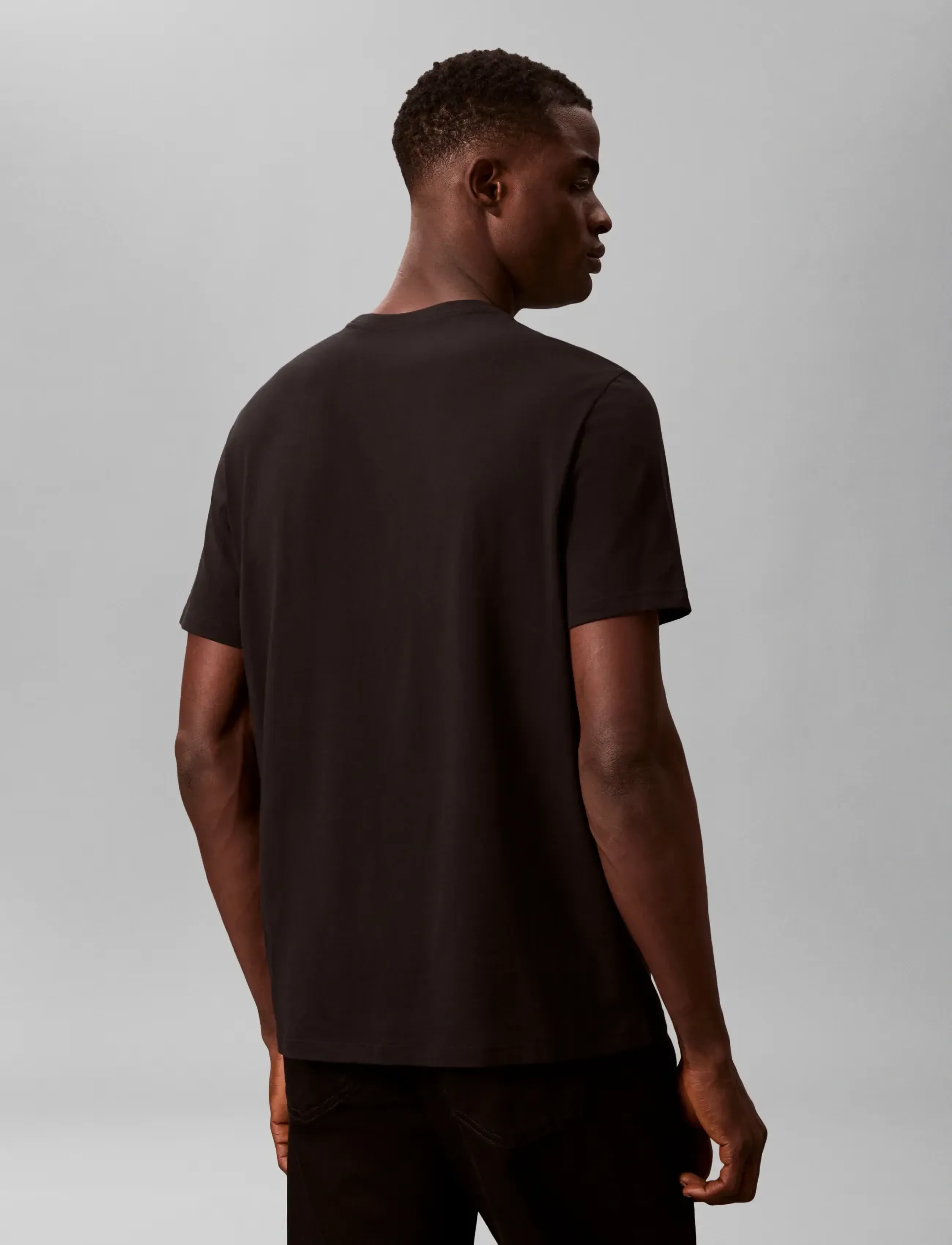 Calvin Klein - SS 30s WHSL SP CALVIN KLEIN GRAP - lühikeste varrukatega t-särgid - black - 2