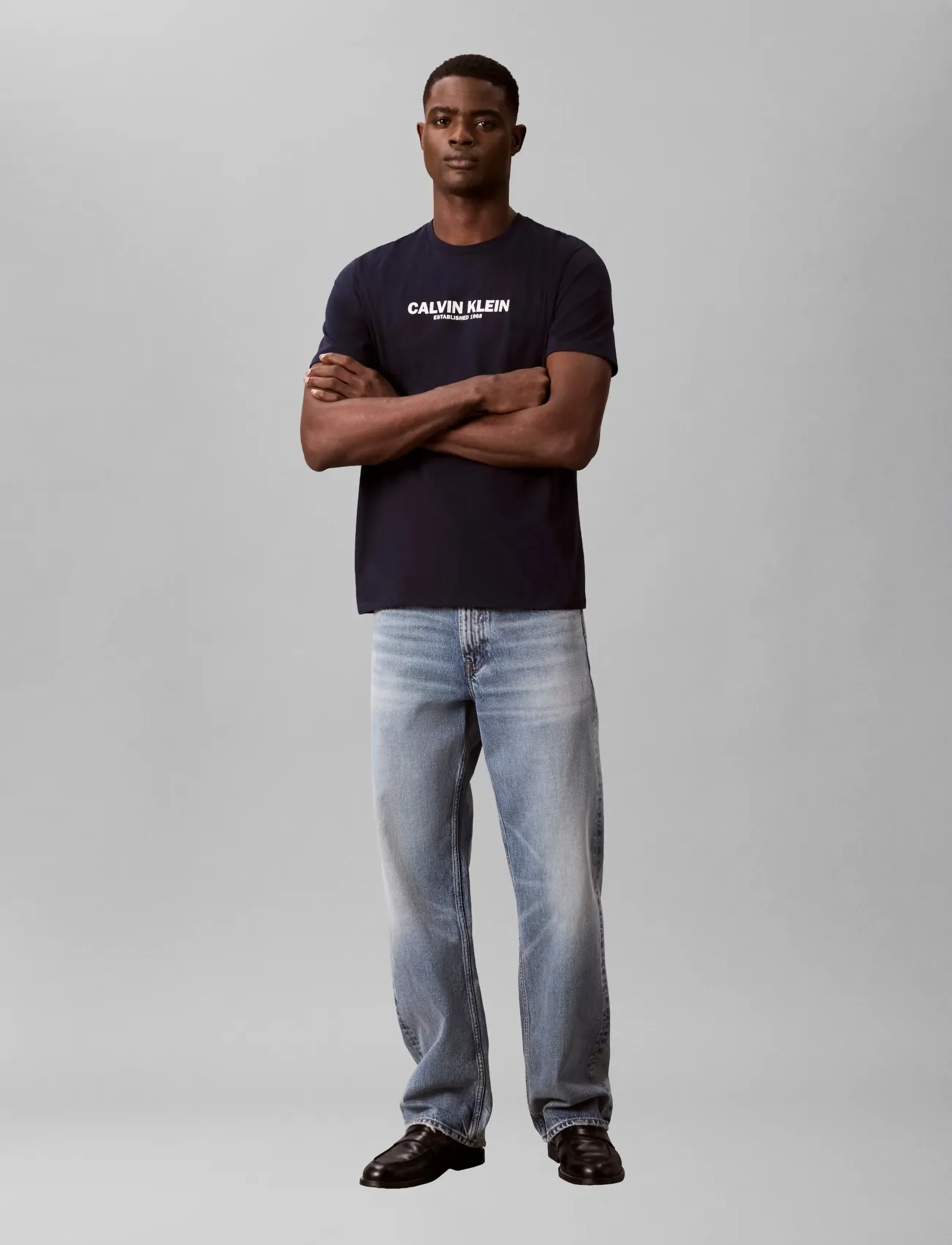 Calvin Klein - SS 30s WHSL SP CALVIN KLEIN GRAP - lühikeste varrukatega t-särgid - dark sapphire - 3