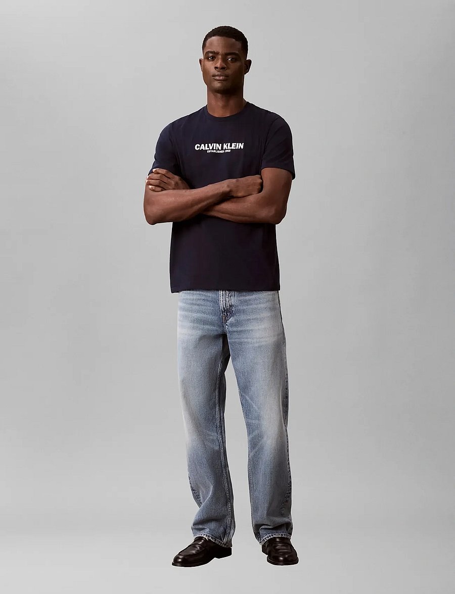 Calvin Klein - SS 30s WHSL SP CALVIN KLEIN GRAP - kurzärmelig - dark sapphire - 3