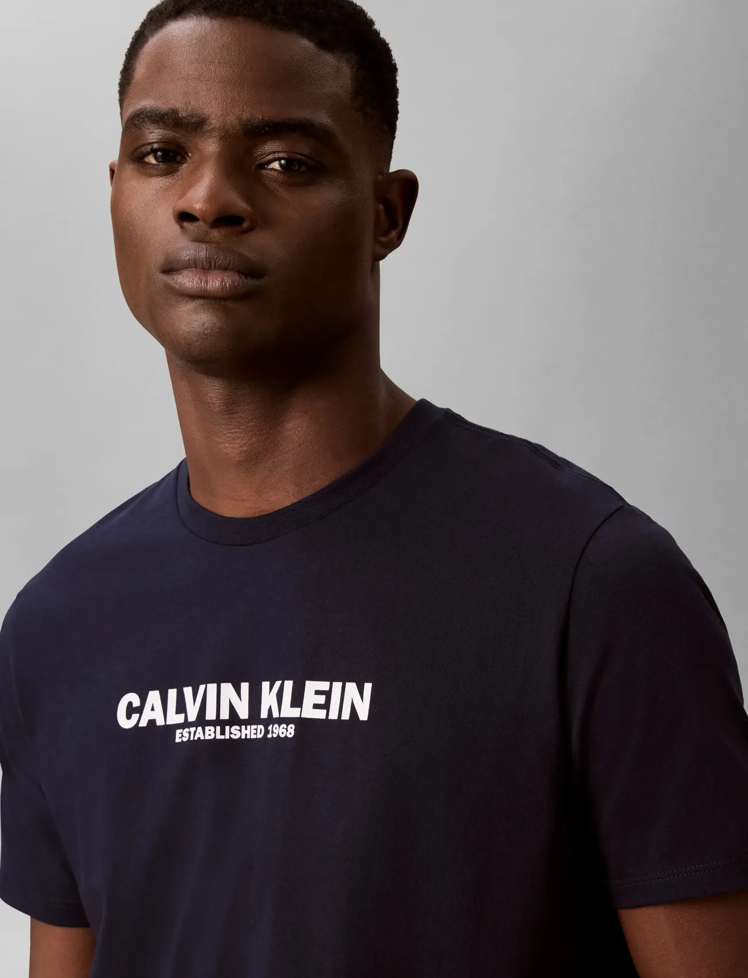 Calvin Klein - SS 30s WHSL SP CALVIN KLEIN GRAP - lühikeste varrukatega t-särgid - dark sapphire - 4