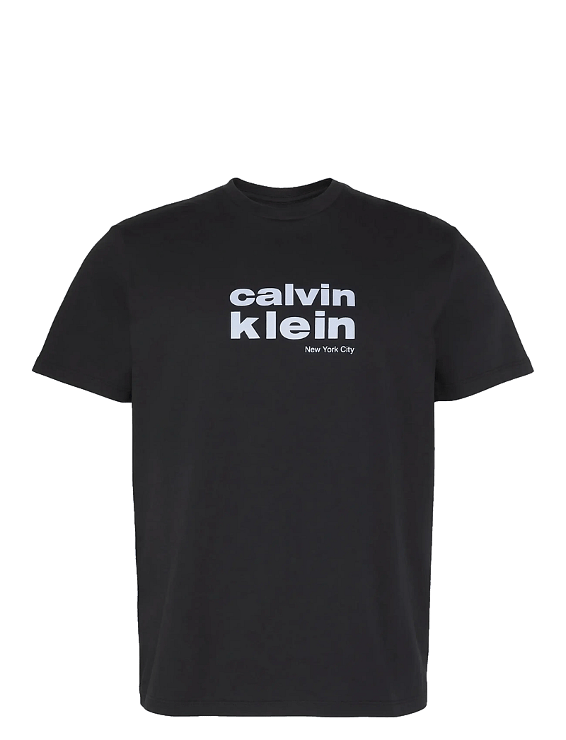 Calvin Klein - SS 30S WHSL CKJ JERSEY GRAPHIC T - kortærmede t-shirts - black - 1