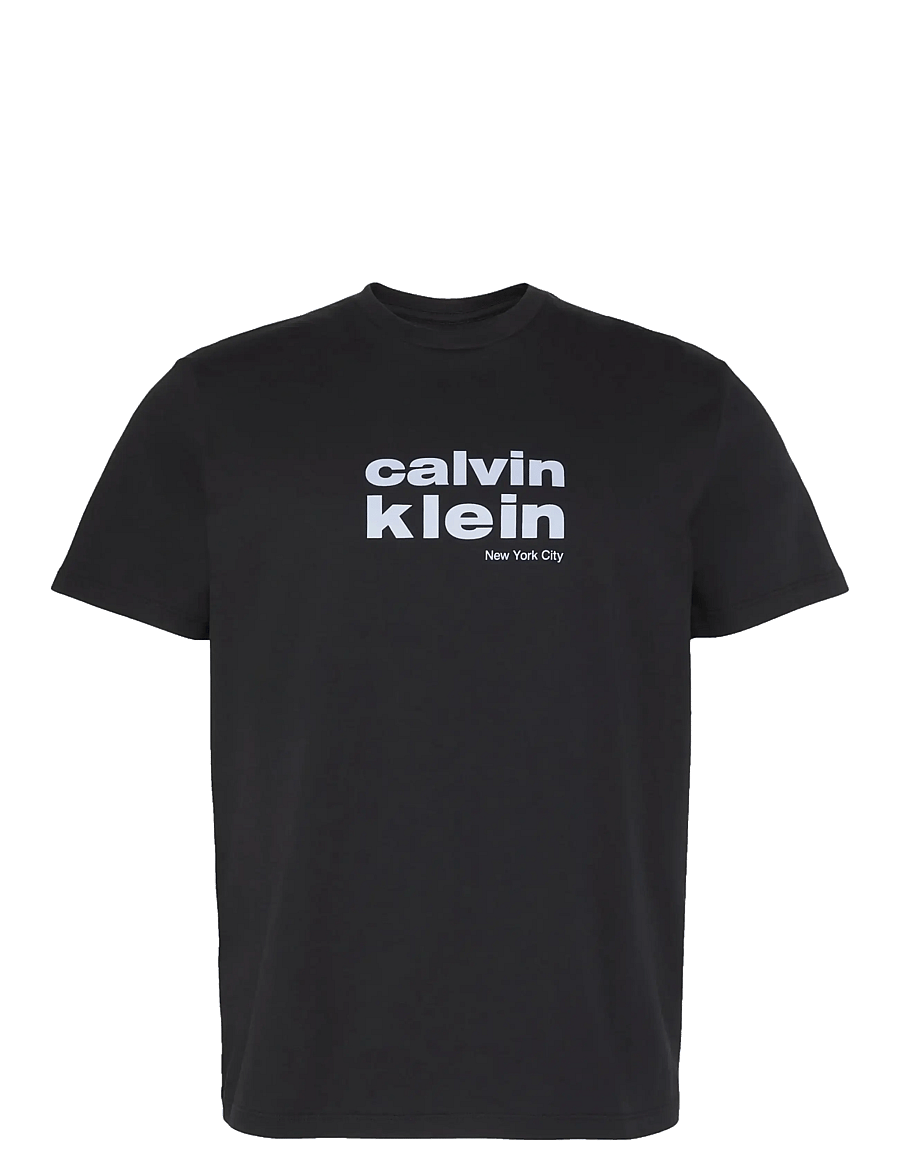 Calvin Klein - SS 30S WHSL CKJ JERSEY GRAPHIC T - lühikeste varrukatega t-särgid - black - 1