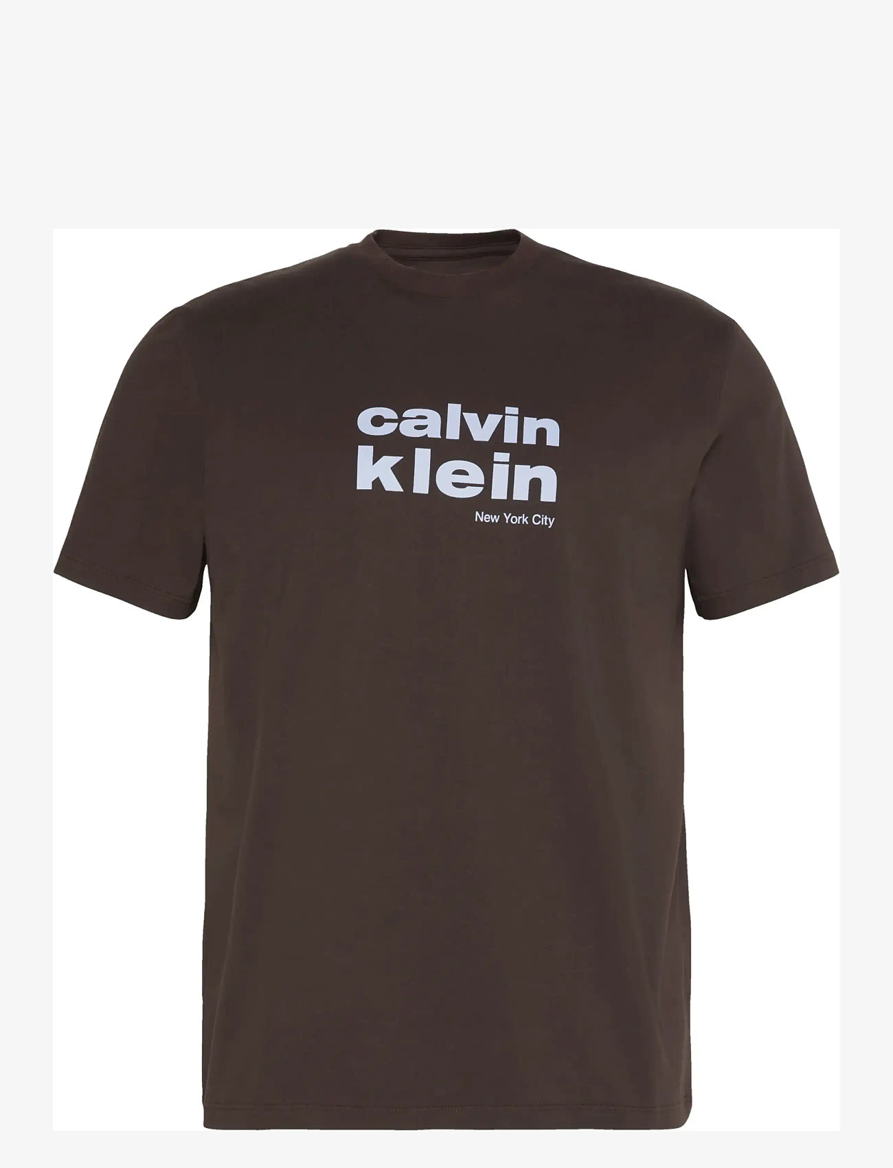 Calvin Klein - SS 30S WHSL CKJ JERSEY GRAPHIC T - t-krekli ar īsām piedurknēm - rich brown - 1