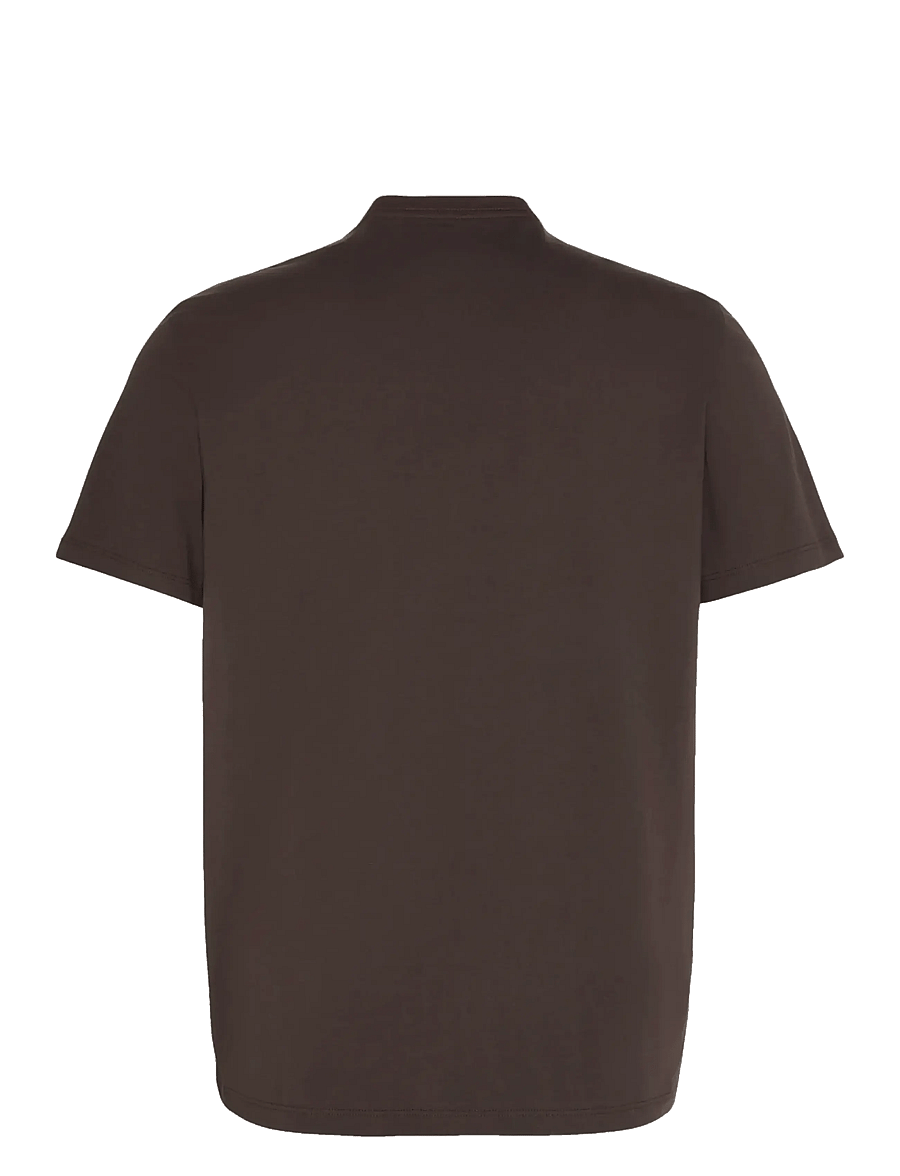 Calvin Klein - SS 30S WHSL CKJ JERSEY GRAPHIC T - kortärmade t-shirts - rich brown - 2