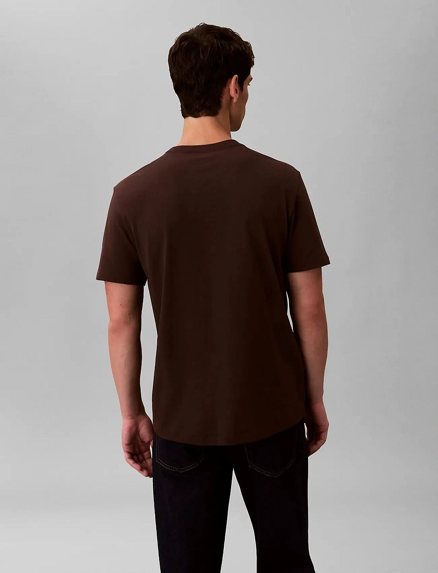 Calvin Klein - SS 30S WHSL CKJ JERSEY GRAPHIC T - kortärmade t-shirts - rich brown - 3