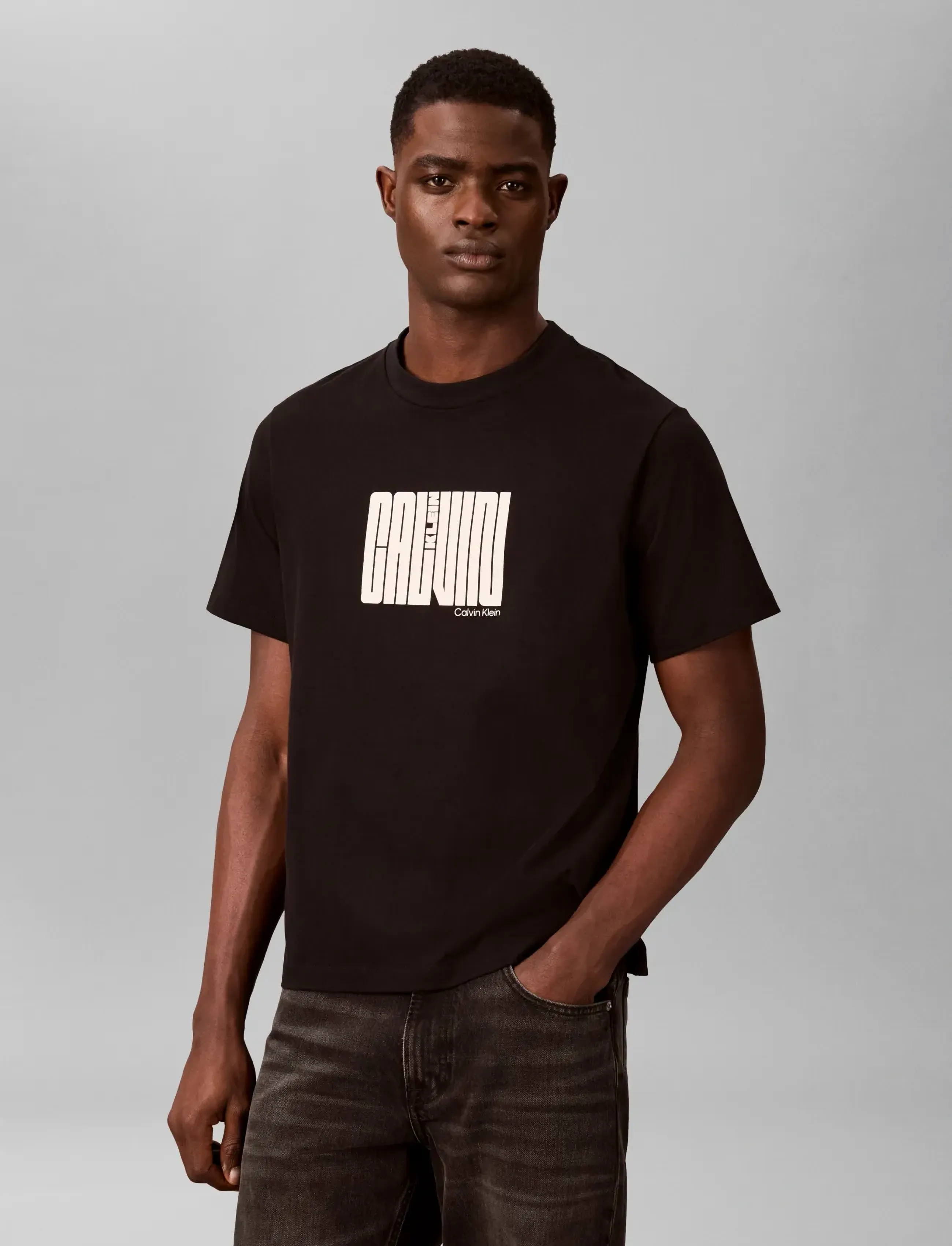 Calvin Klein SS 20S WHSL SP CALVIN MAZE GRAPH - Deals - BLACK / black