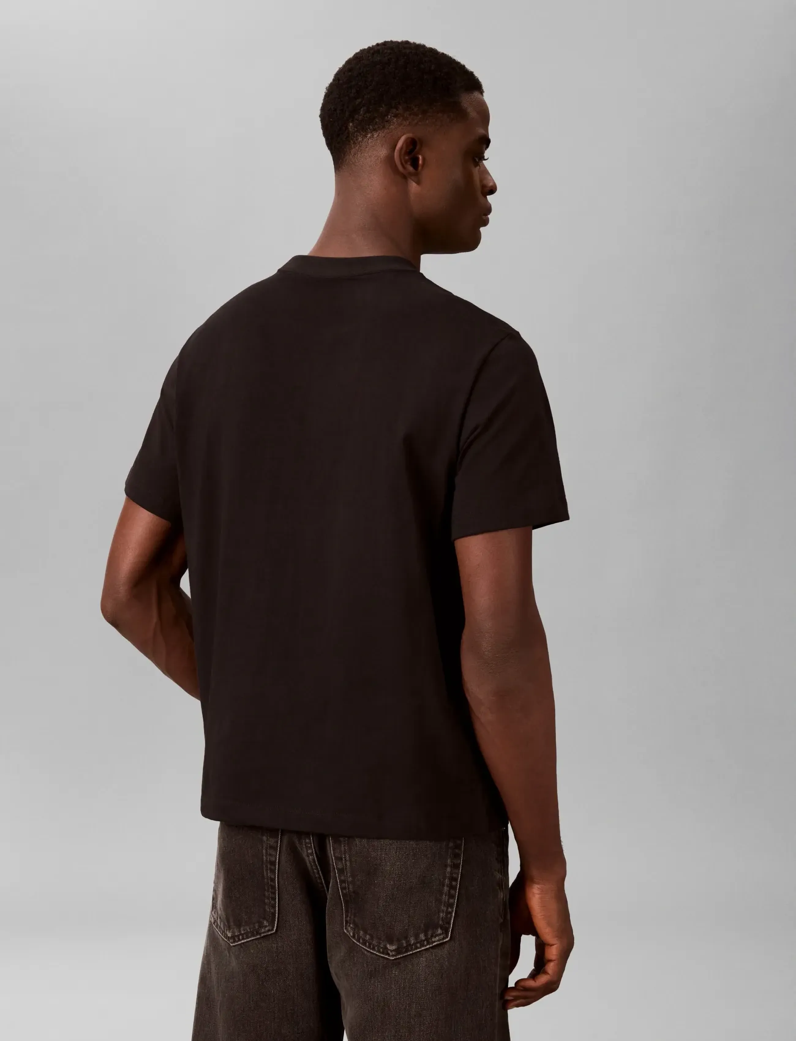 Calvin Klein - SS 20S WHSL SP CALVIN MAZE GRAPH - kortærmede t-shirts - black - 3