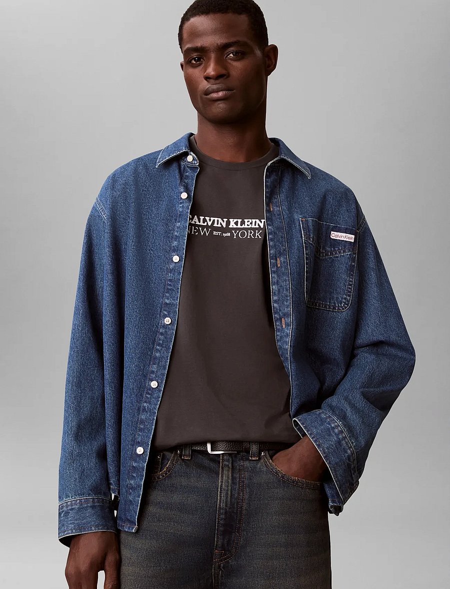 Calvin Klein - SS 20S WHSL SP CKLEIN NY GRAPHIC - kurzärmelige t-shirts - pirate black - 5