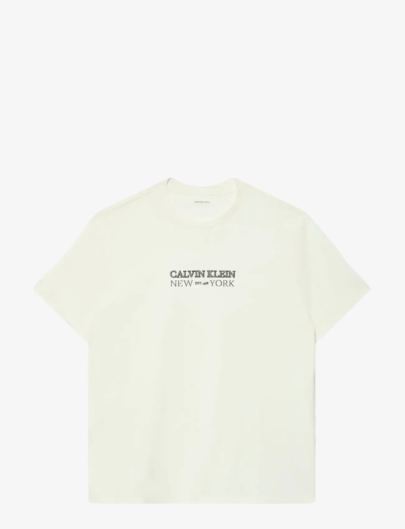 Calvin Klein - SS 20S WHSL SP CKLEIN NY GRAPHIC - kortærmede t-shirts - white greige - 1